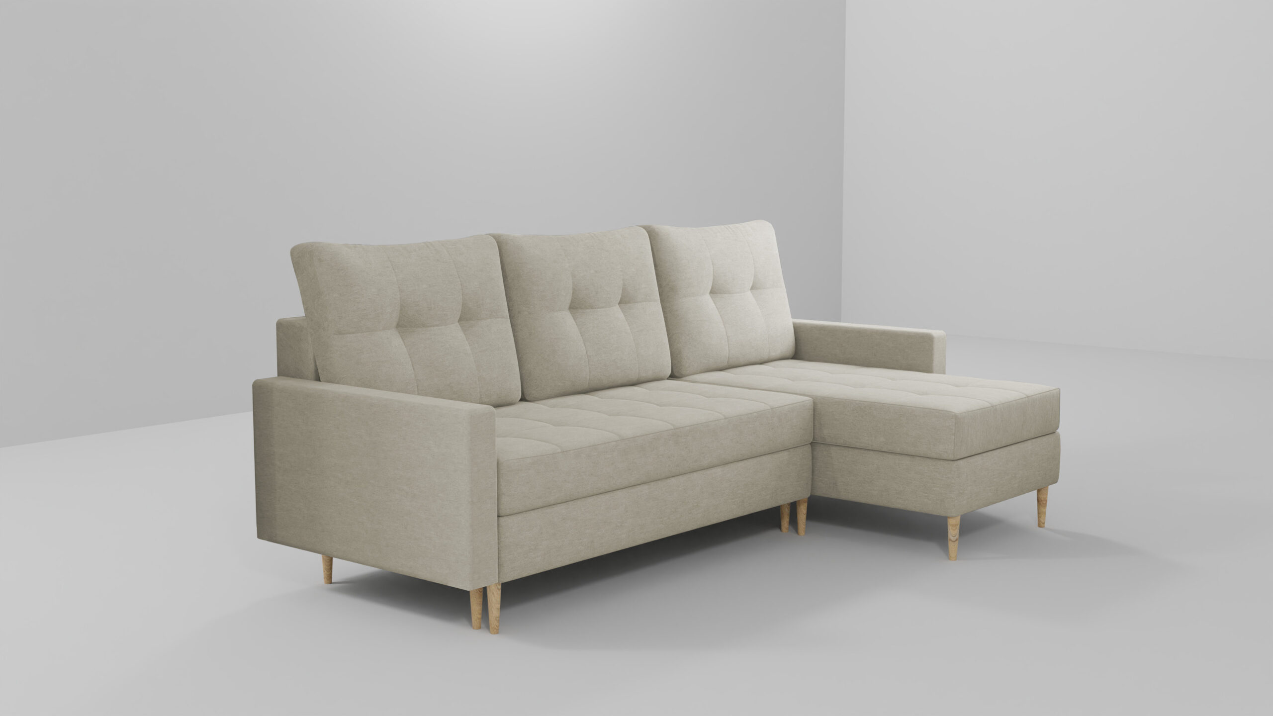 FurMeb24 ECKSOFA FENIX mit Schlaffunktion und Bettkasten rechte Seite 225 x 140 cm – Bild 9