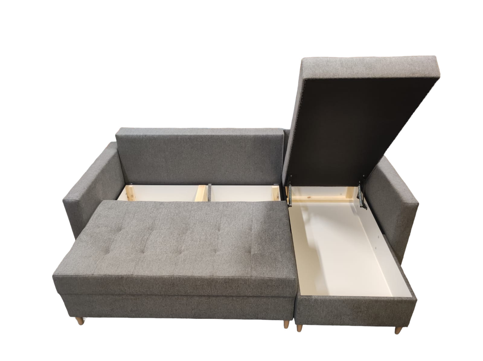FurMeb24 ECKSOFA FENIX mit Schlaffunktion und Bettkasten rechte Seite 225 x 140 cm – Bild 11