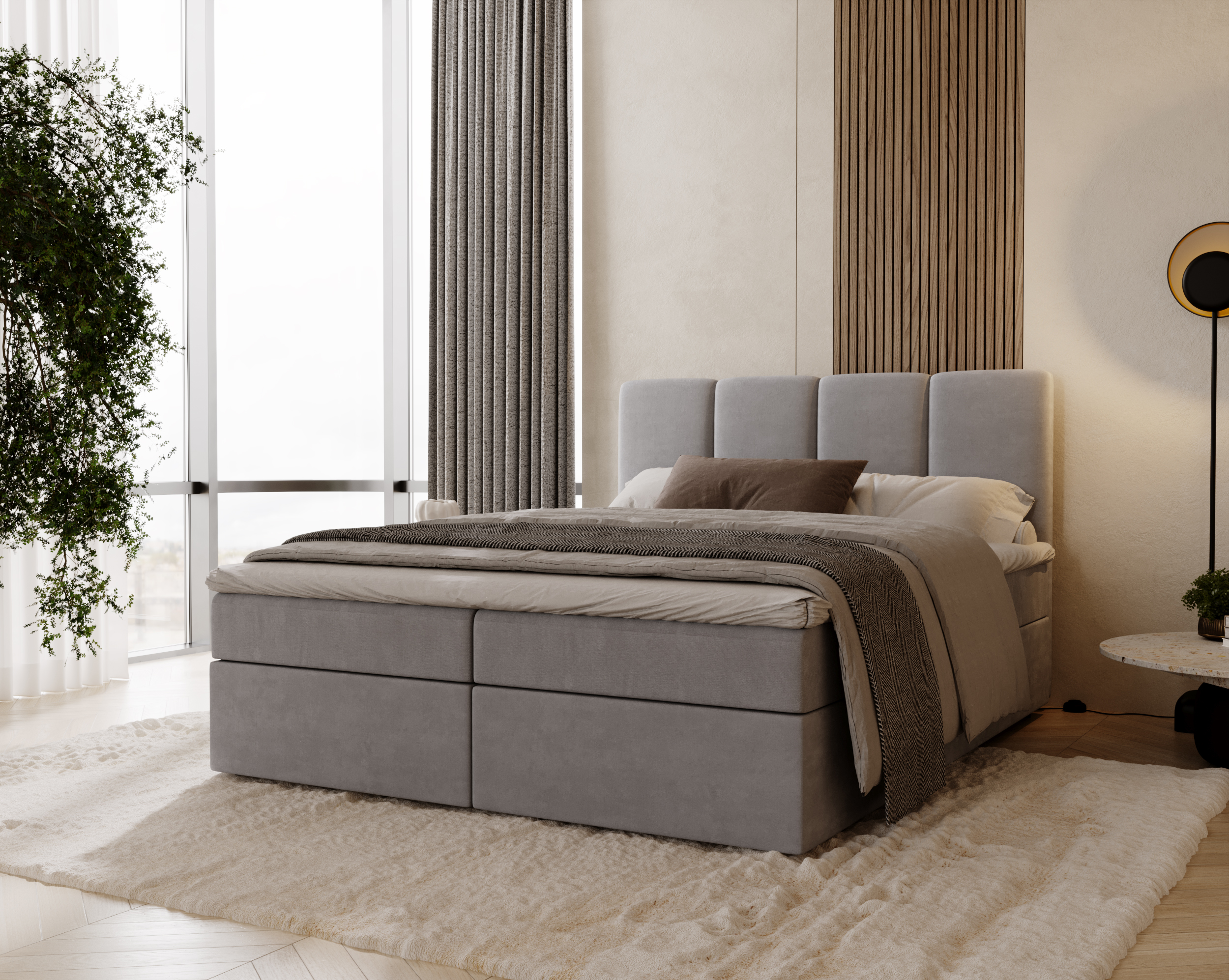 FurMeb24 Boxspringbett mit Matratze, Bettkasten und Topper OLIA – Bild 8