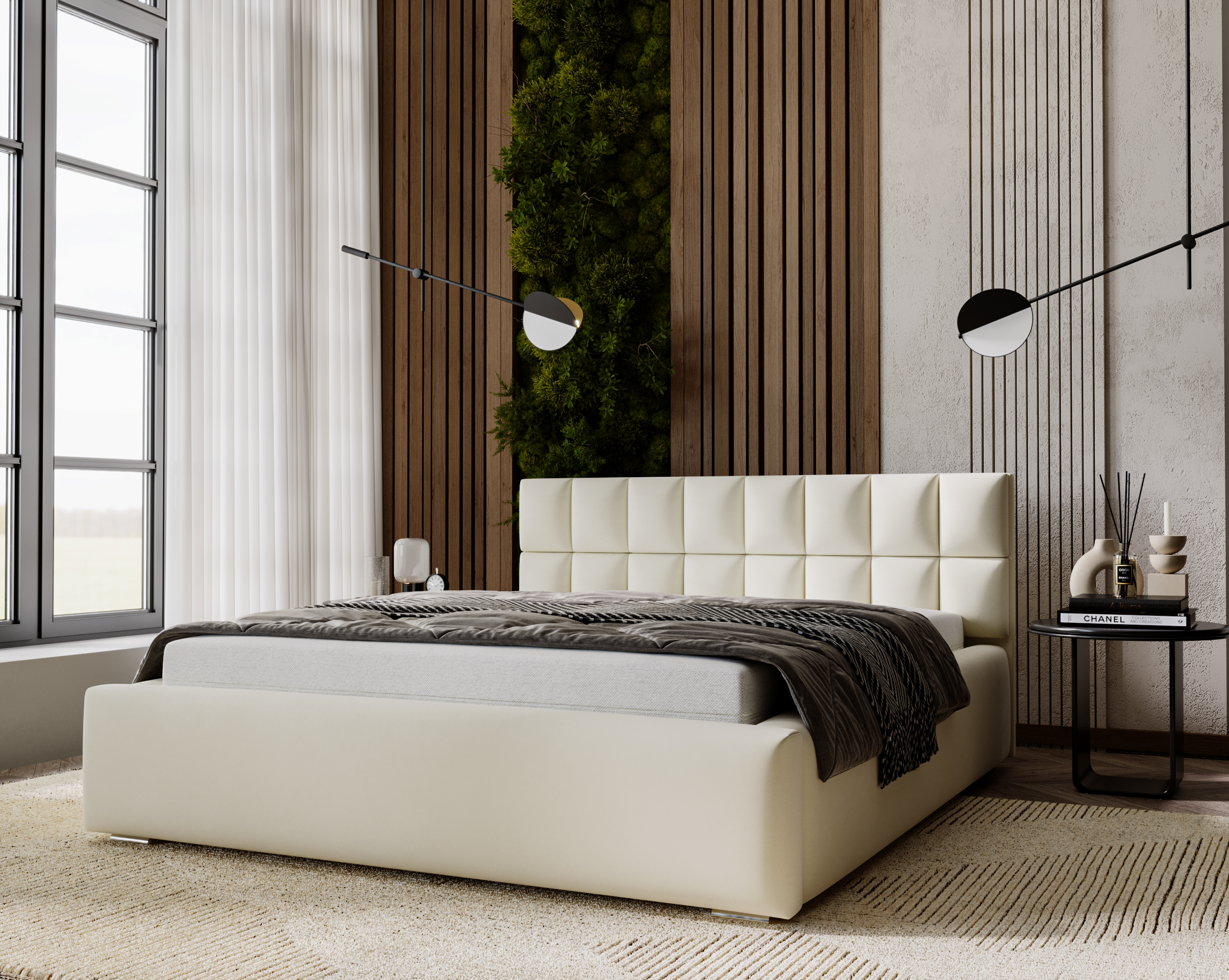 FurMeb24 Polsterbett HUGO - mit Bettkasten - amor velevt stoff - ohne Matratze – Bild 12