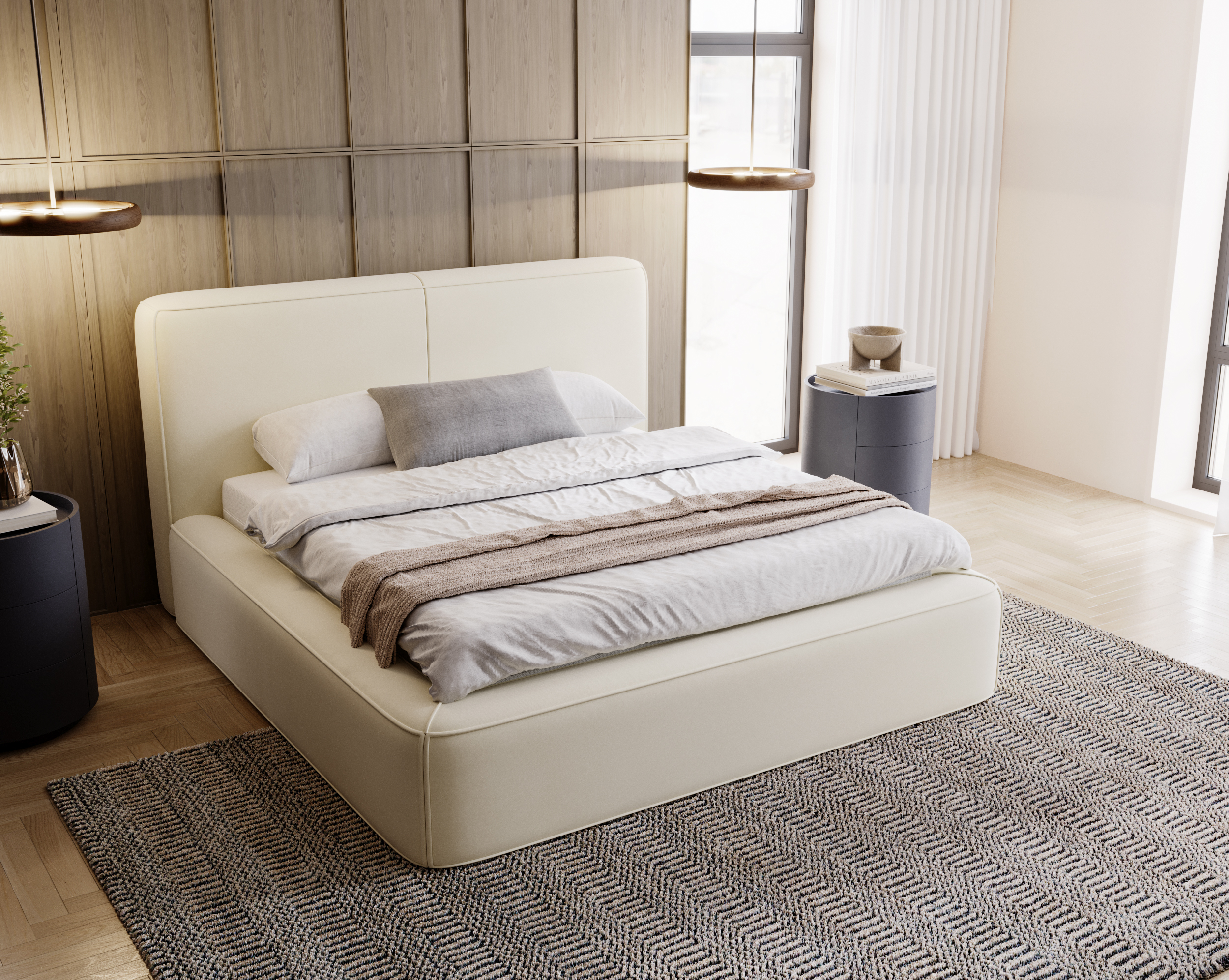 FurMeb24 KALI Boxspringbett mit Bettkasten - Polsterbett mit Holzrahmen – Bild 13