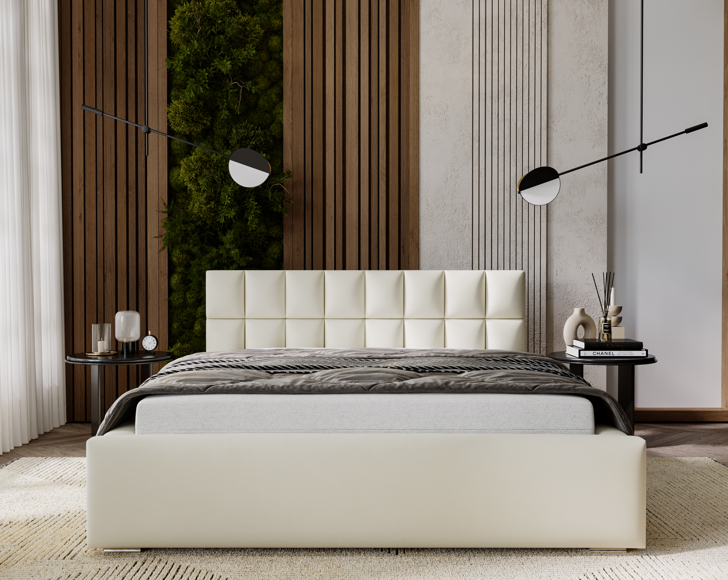 FurMeb24 Polsterbett HUGO - mit Bettkasten - amor velevt stoff - ohne Matratze – Bild 14