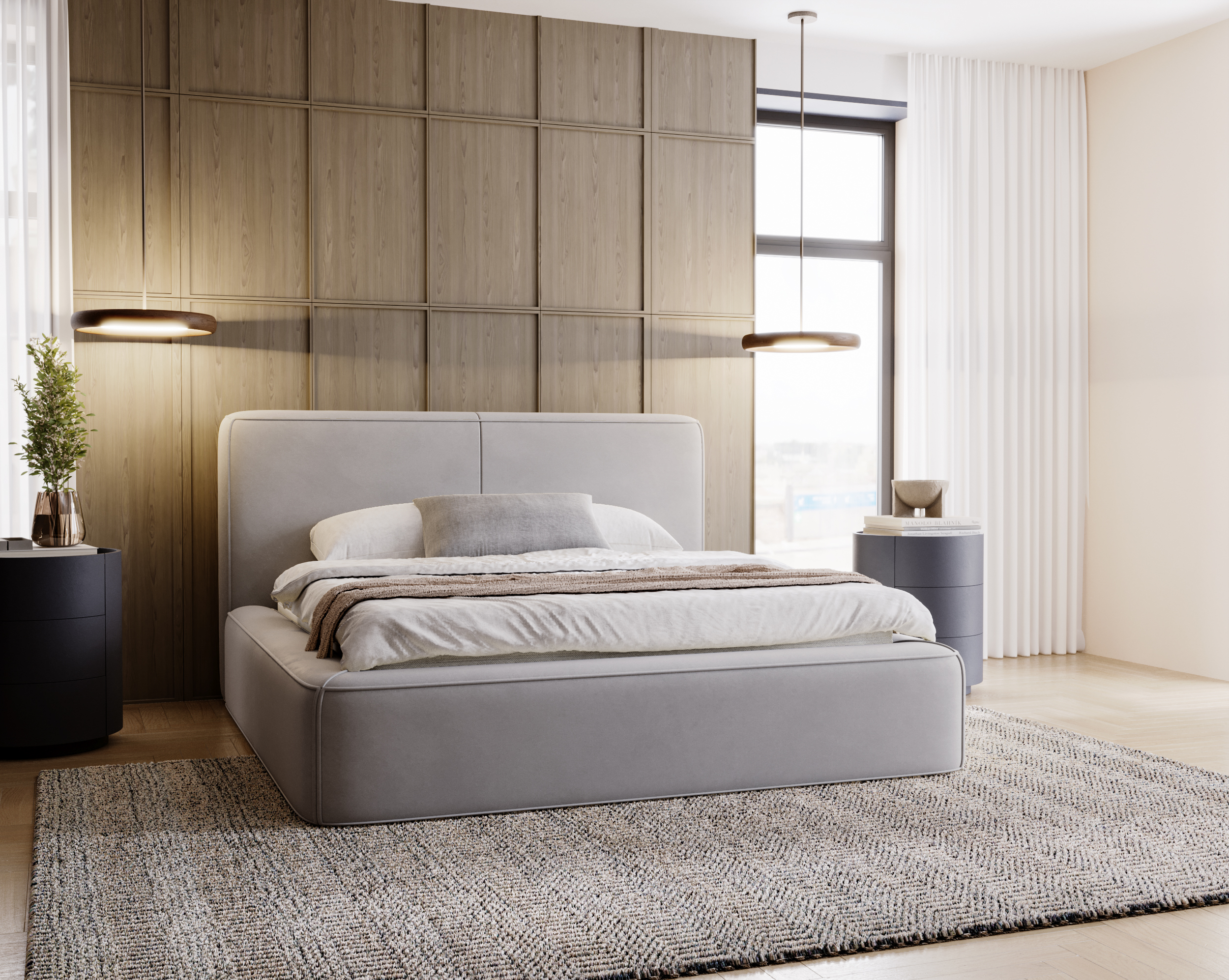 FurMeb24 KALI Boxspringbett mit Bettkasten - Polsterbett mit Holzrahmen – Bild 6