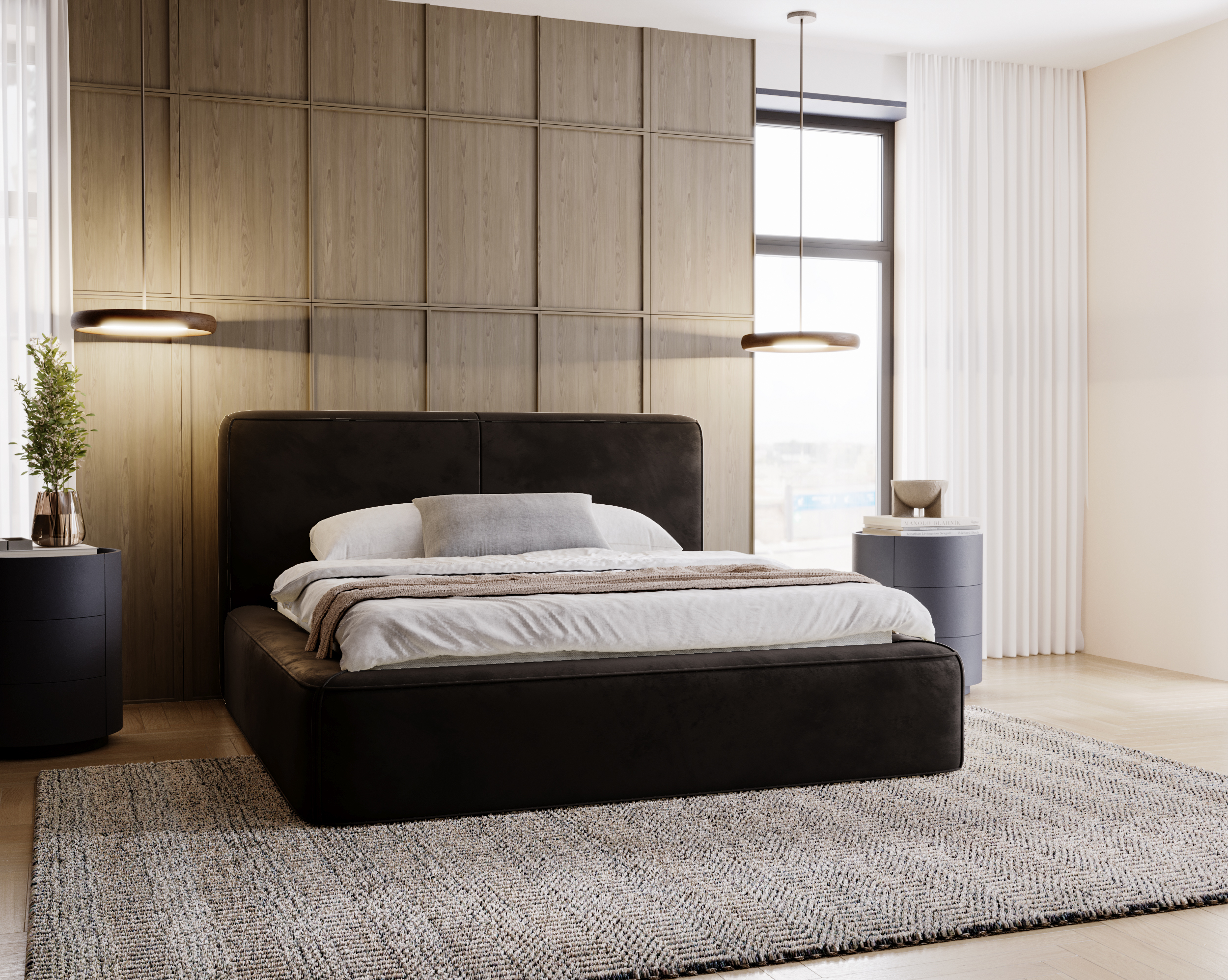 FurMeb24 KALI Boxspringbett mit Bettkasten - Polsterbett mit Holzrahmen – Bild 11