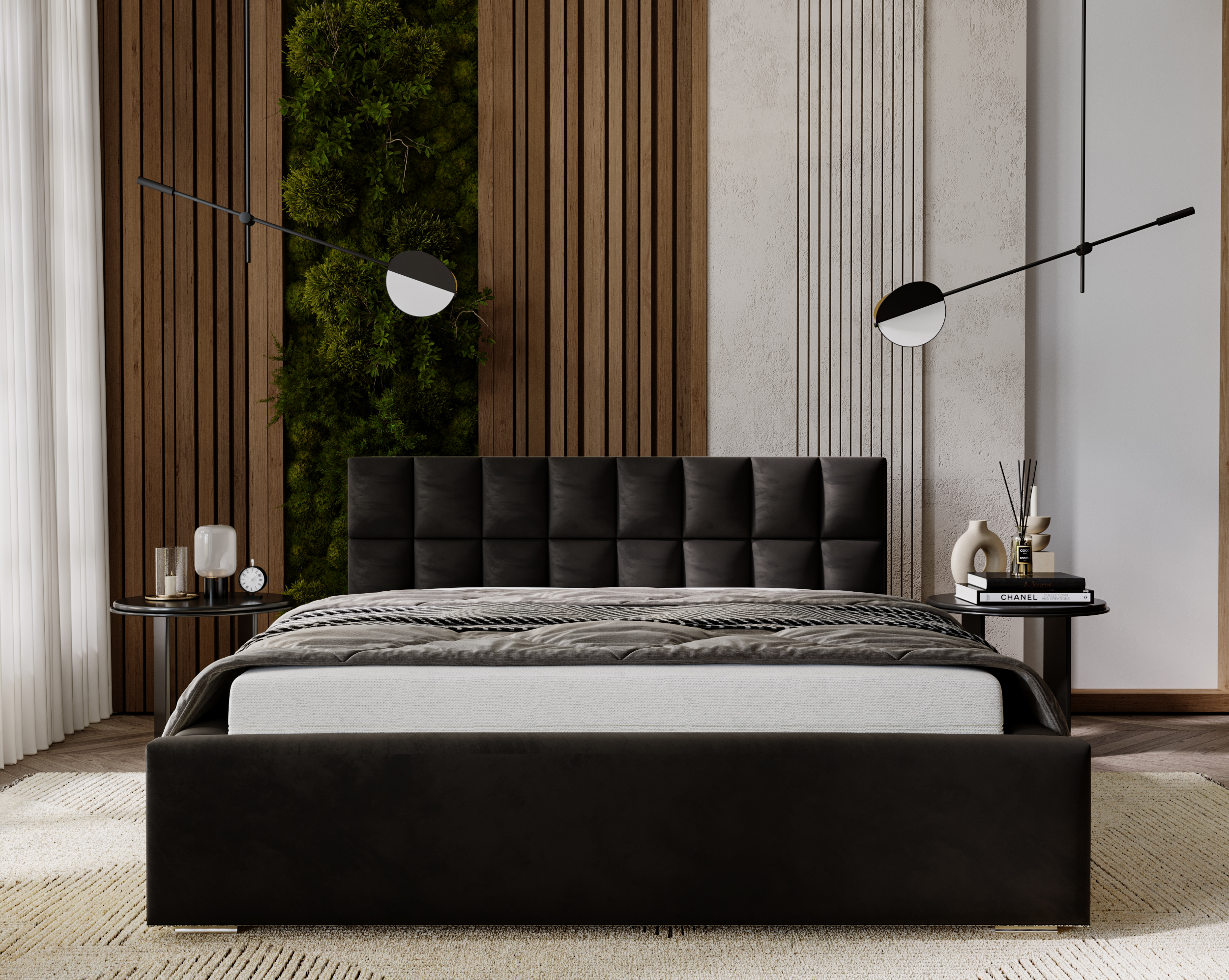 FurMeb24 Polsterbett HUGO - mit Bettkasten - amor velevt stoff - ohne Matratze – Bild 9