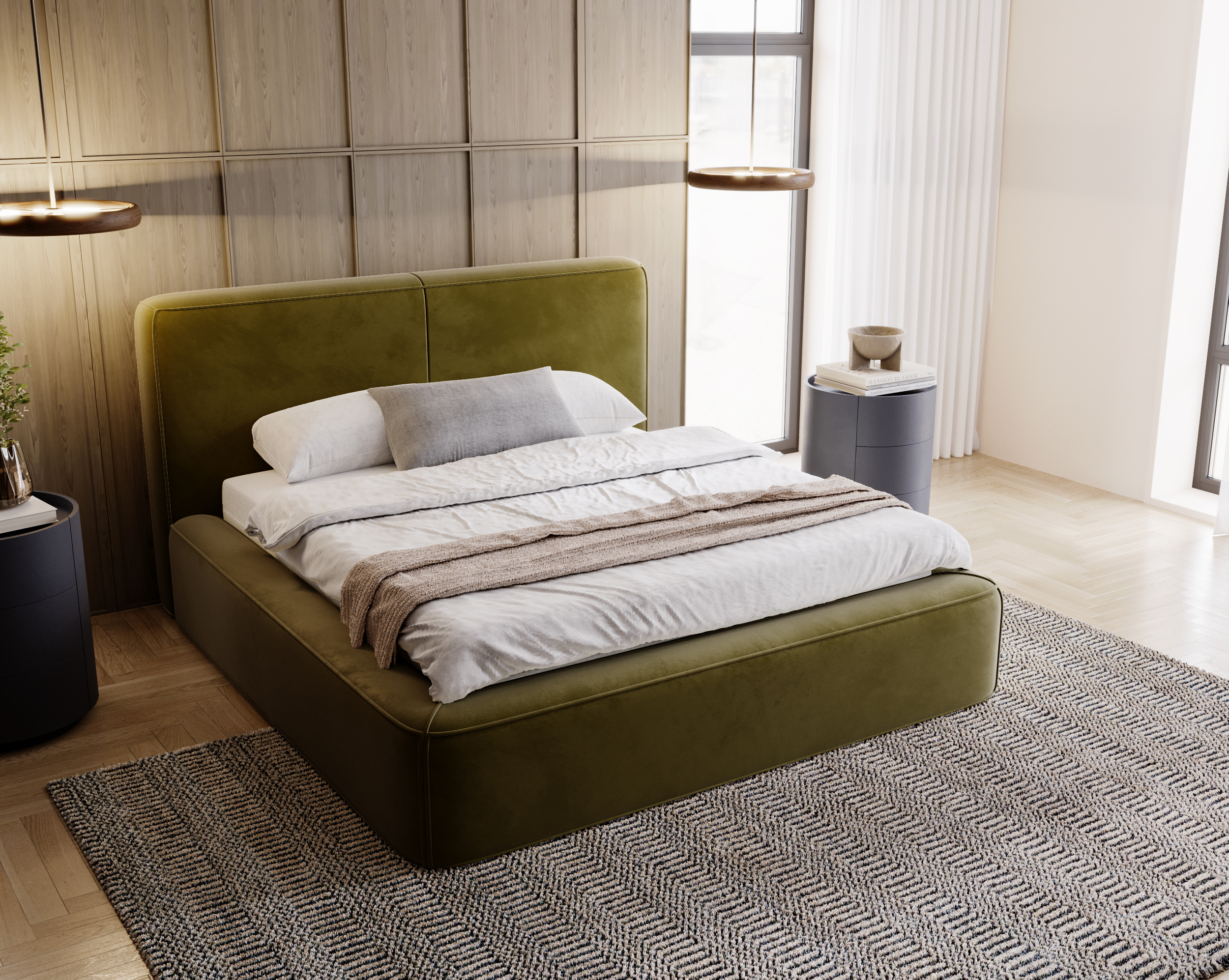 FurMeb24 KALI Boxspringbett mit Bettkasten - Polsterbett mit Holzrahmen – Bild 18