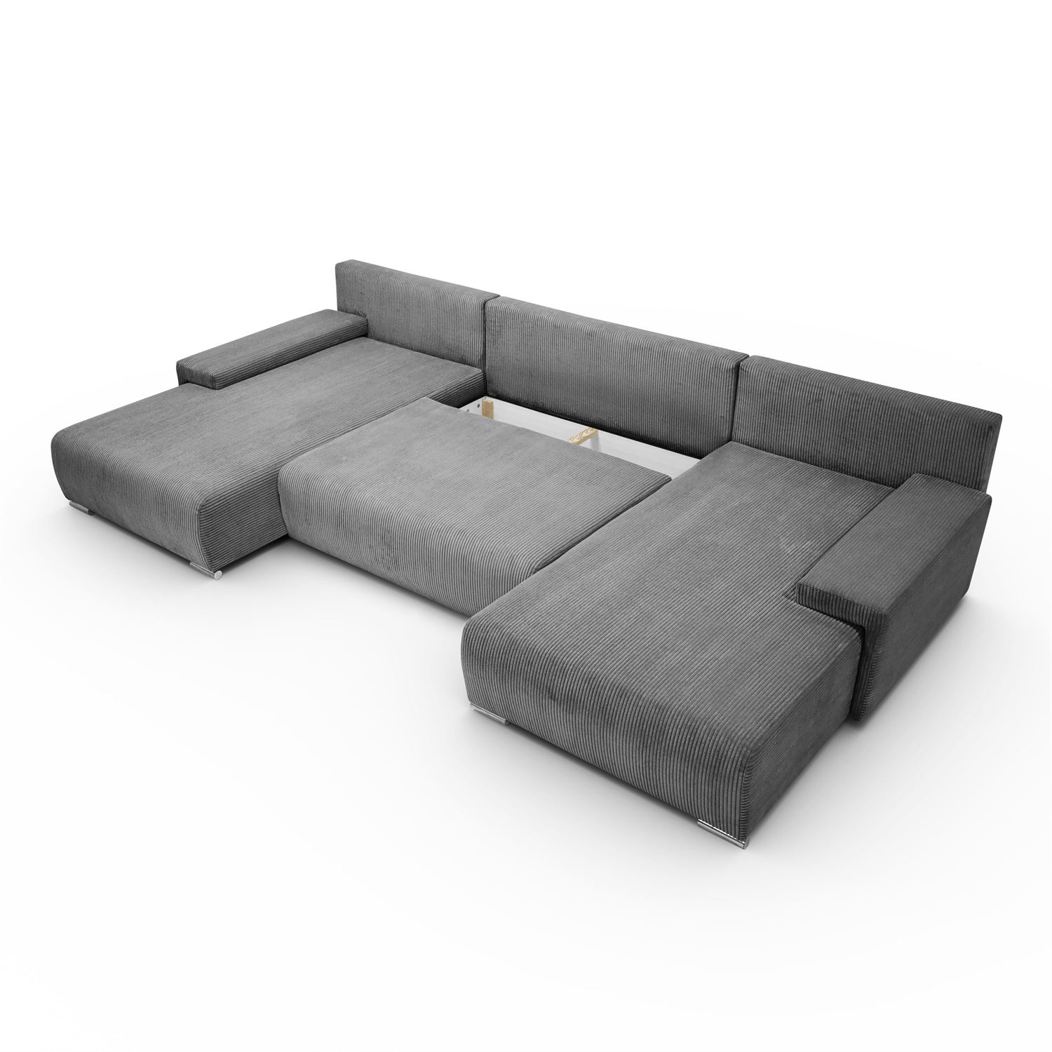 FurMeb24 Ecksofa LAVANO U-form 348 x 188 cm - mit schlaffunktion und bettkasten – Bild 15