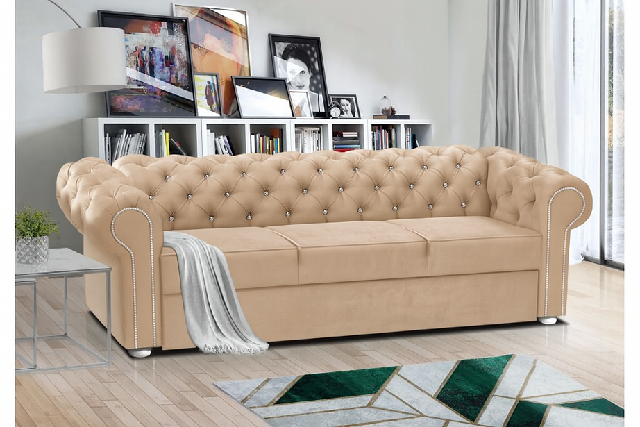 FURMEB 24 SOFA mit Schlaffunktion SWAROVSKI 237 x 95 cm – Bild 2