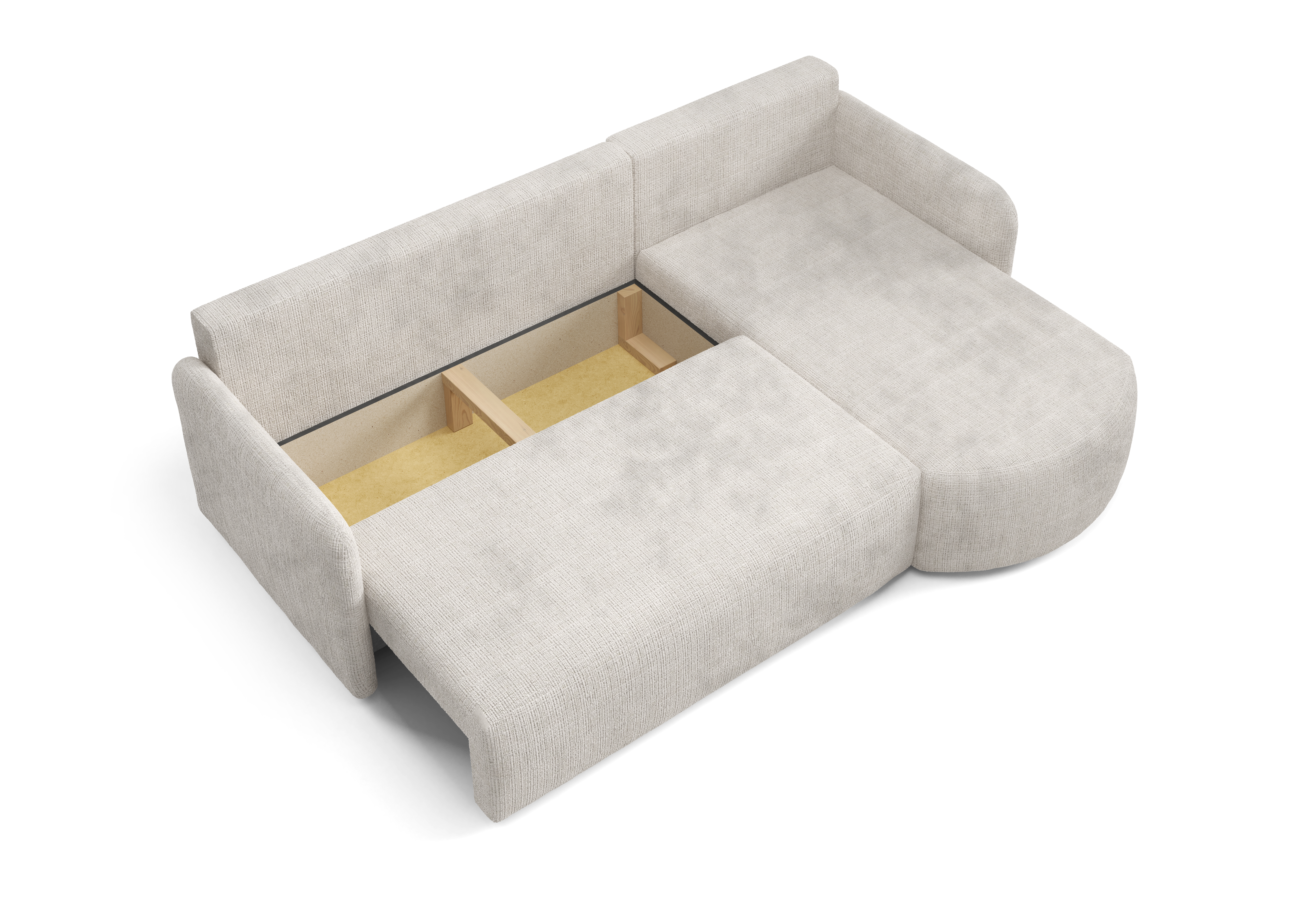 FurMeb24 ECKSOFA BERA - 212 x 160 cm Stoff cremona - mit schlaffunktion und bettkasten – Bild 9