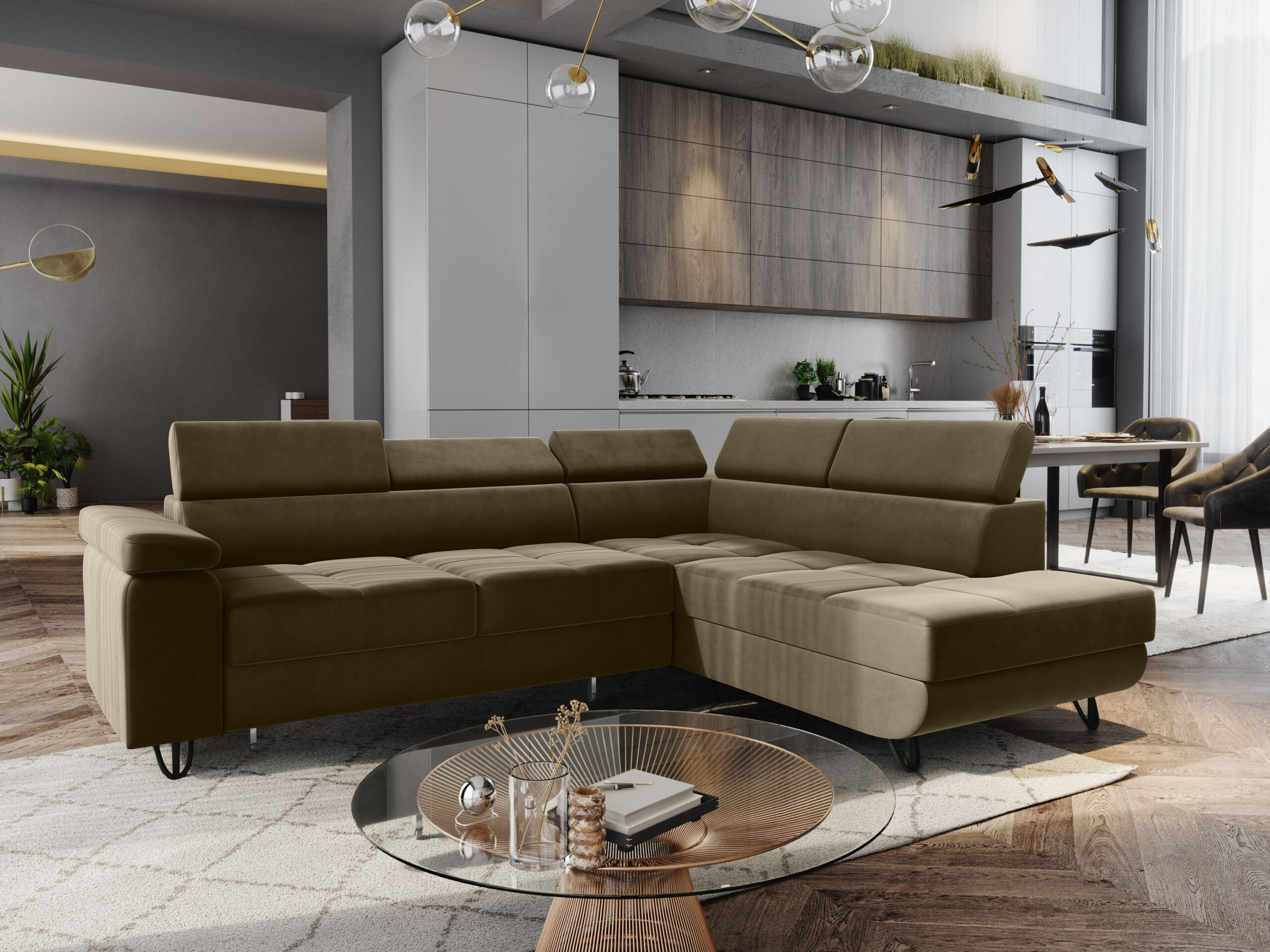 FurMeb24 ECKSOFA CAPRI mit schlaffunktion und bettkasten 250 x 203 cm – Bild 42