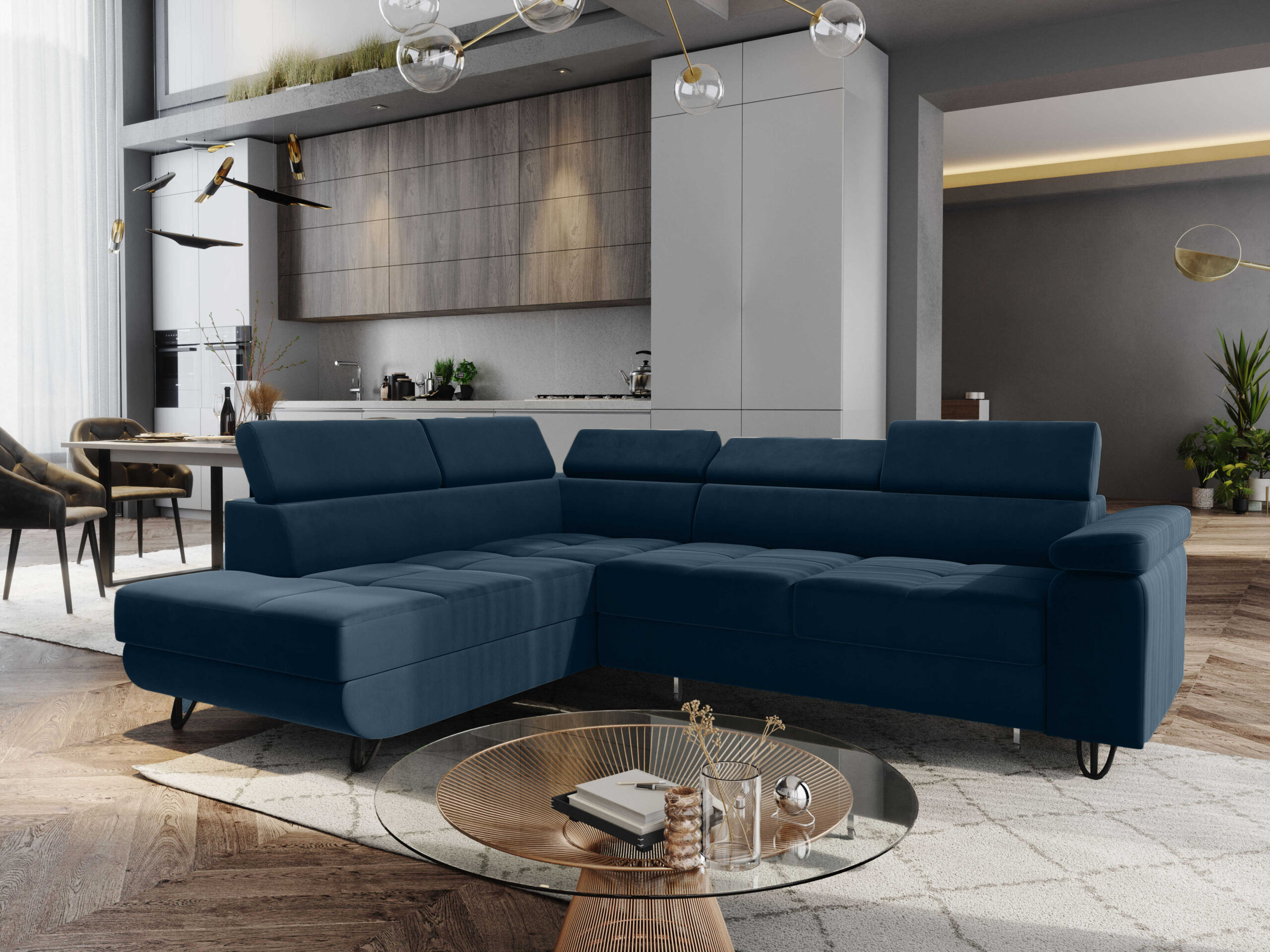 FurMeb24 ECKSOFA CAPRI mit schlaffunktion und bettkasten 250 x 203 cm – Bild 49