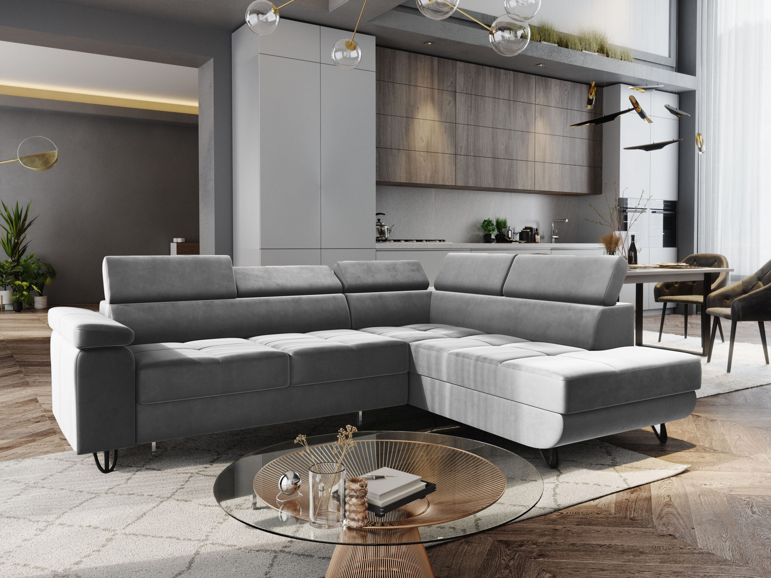 FurMeb24 ECKSOFA CAPRI mit schlaffunktion und bettkasten 250 x 203 cm – Bild 52