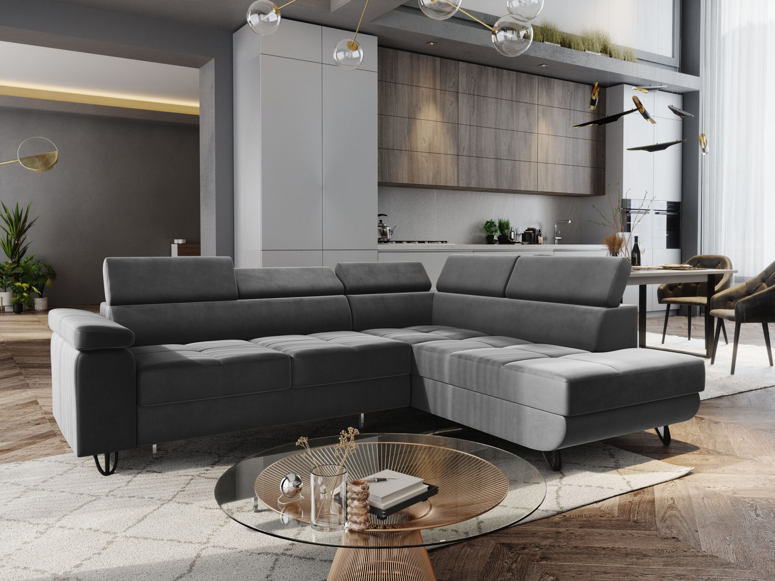 FurMeb24 ECKSOFA CAPRI mit schlaffunktion und bettkasten 250 x 203 cm – Bild 56