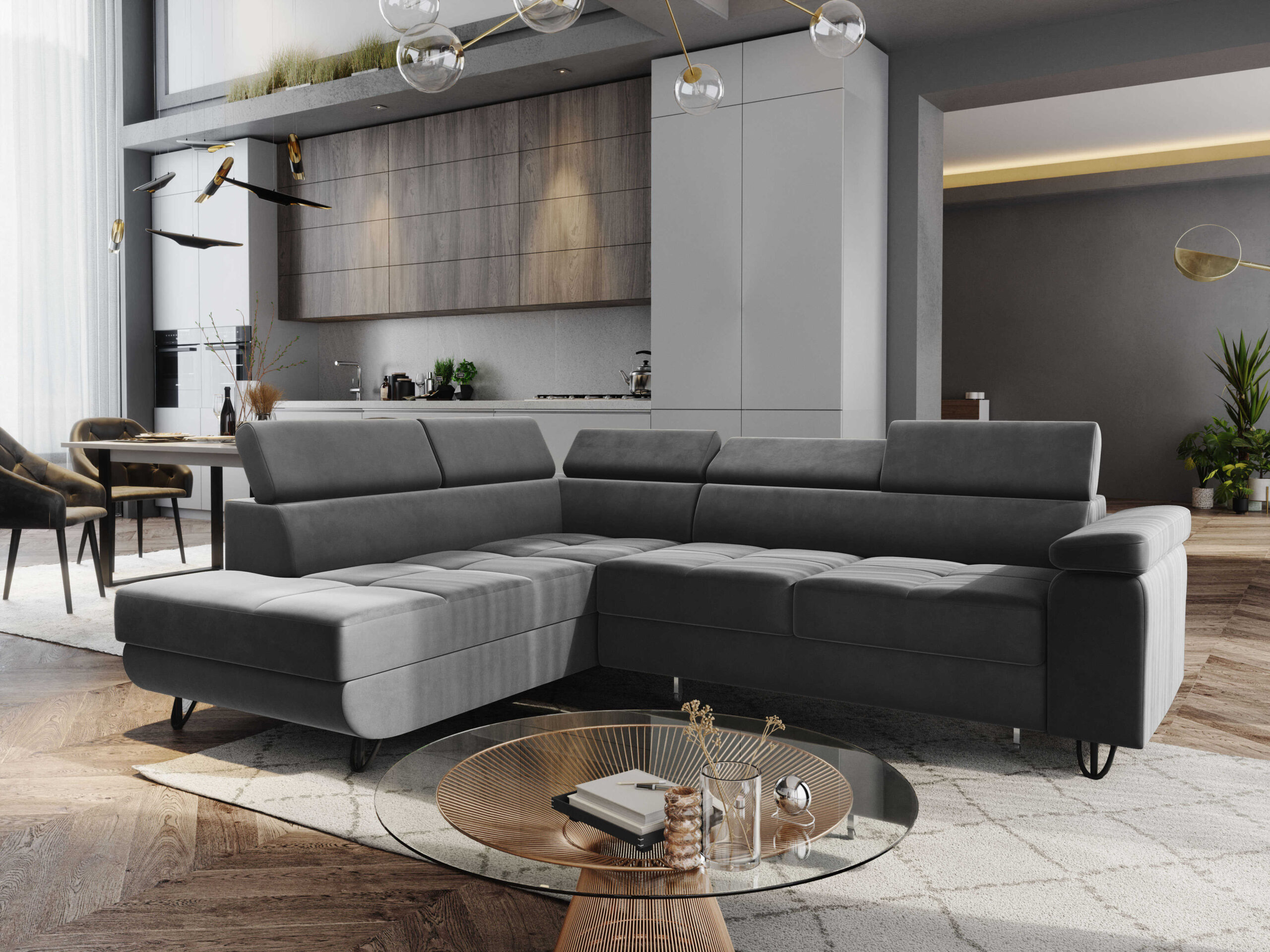 FurMeb24 ECKSOFA CAPRI mit schlaffunktion und bettkasten 250 x 203 cm – Bild 57