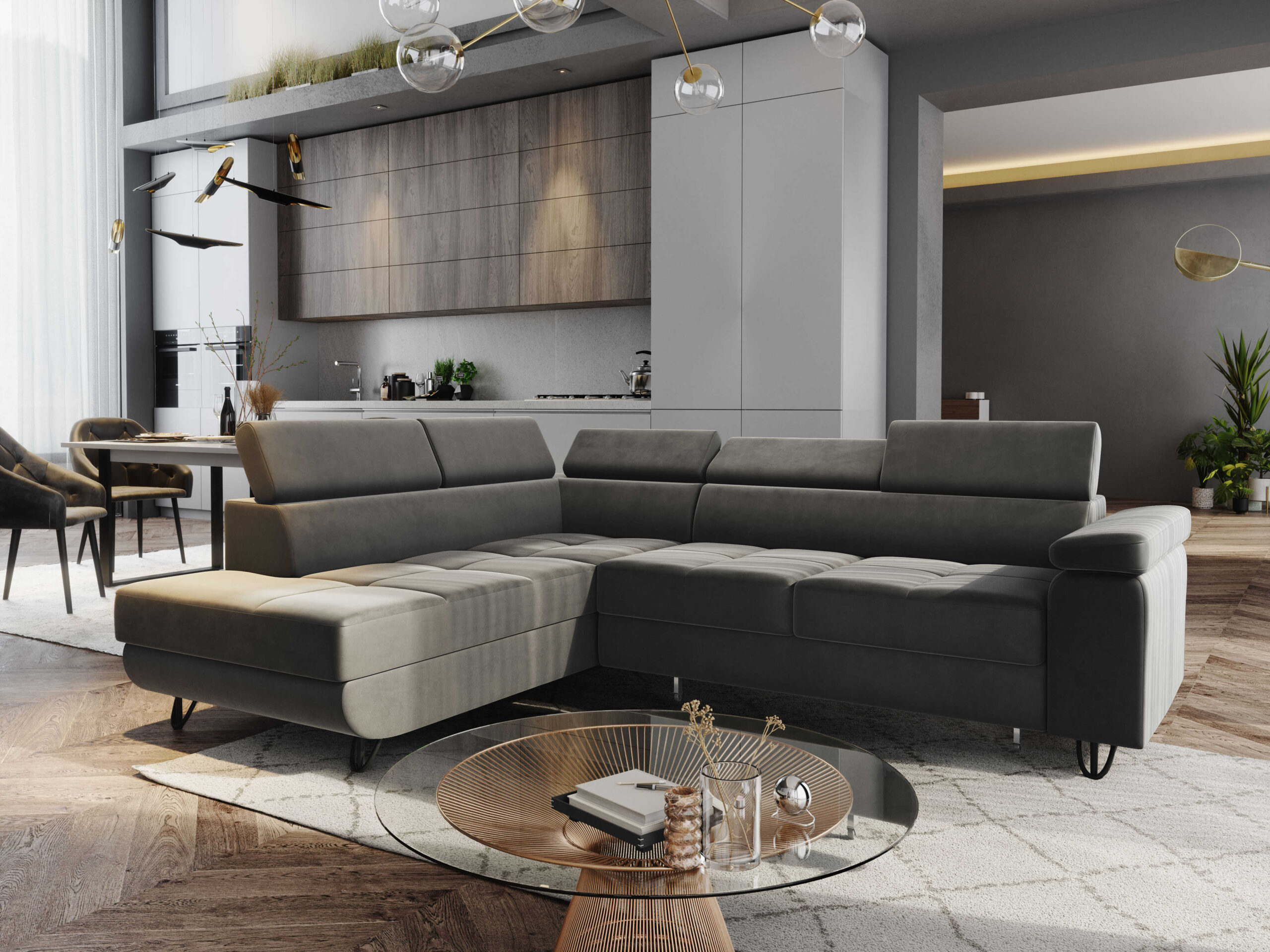 FurMeb24 ECKSOFA CAPRI mit schlaffunktion und bettkasten 250 x 203 cm – Bild 31