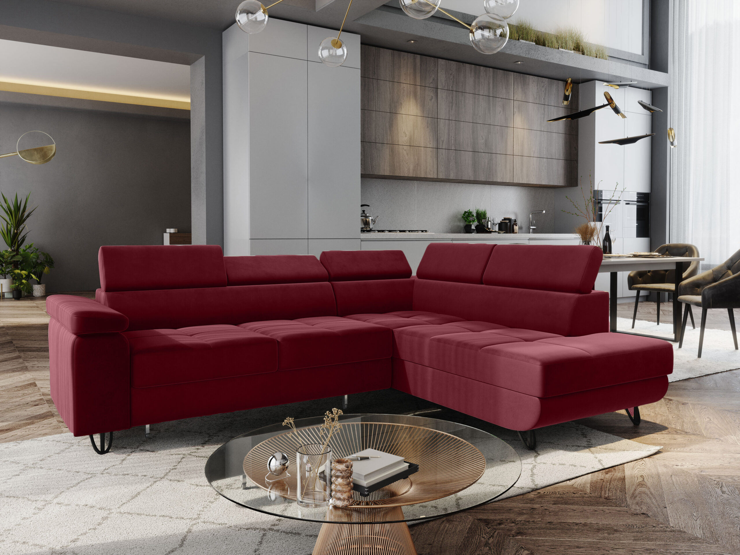 FurMeb24 ECKSOFA CAPRI mit schlaffunktion und bettkasten 250 x 203 cm – Bild 34