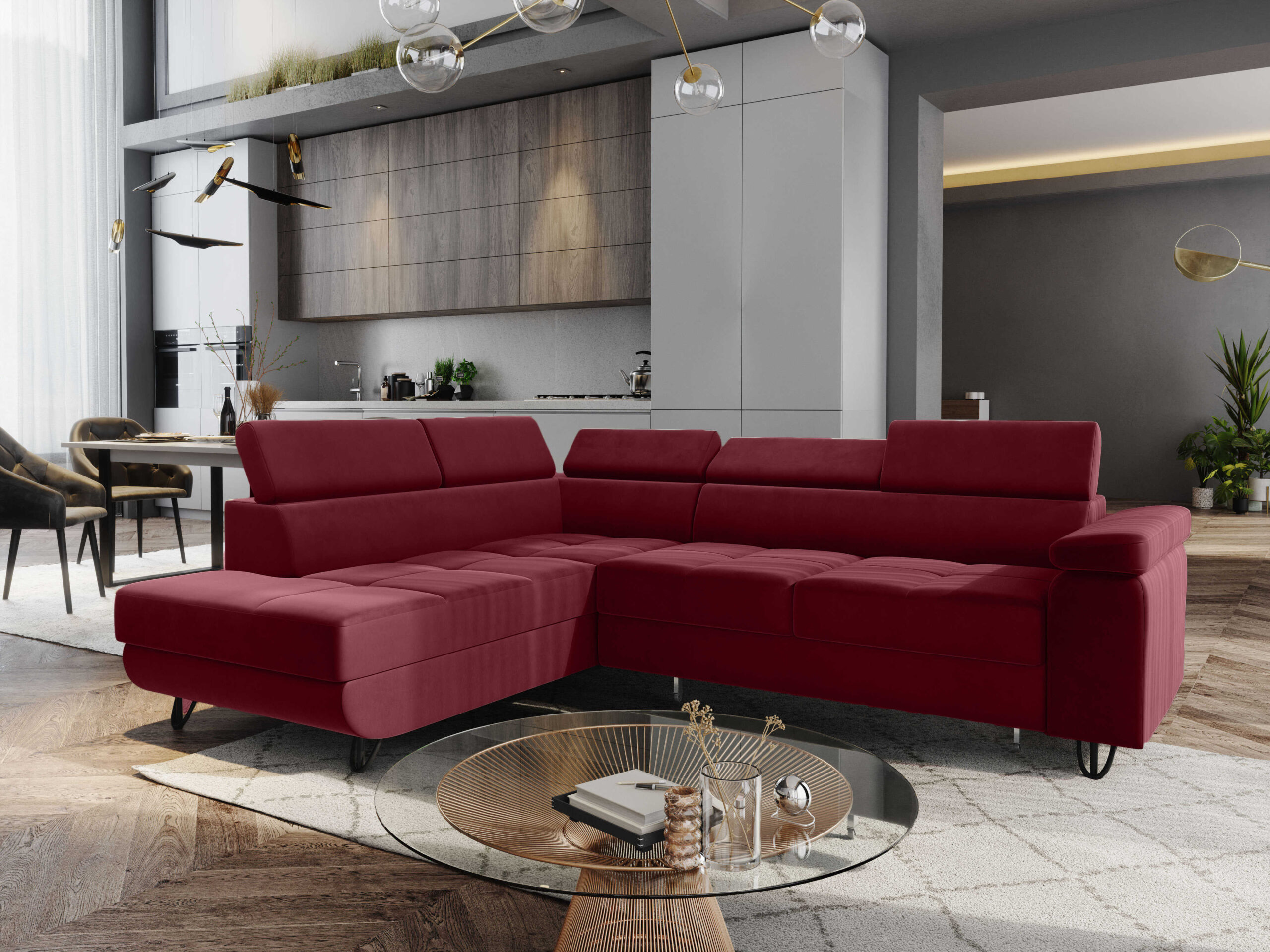 FurMeb24 ECKSOFA CAPRI mit schlaffunktion und bettkasten 250 x 203 cm – Bild 35