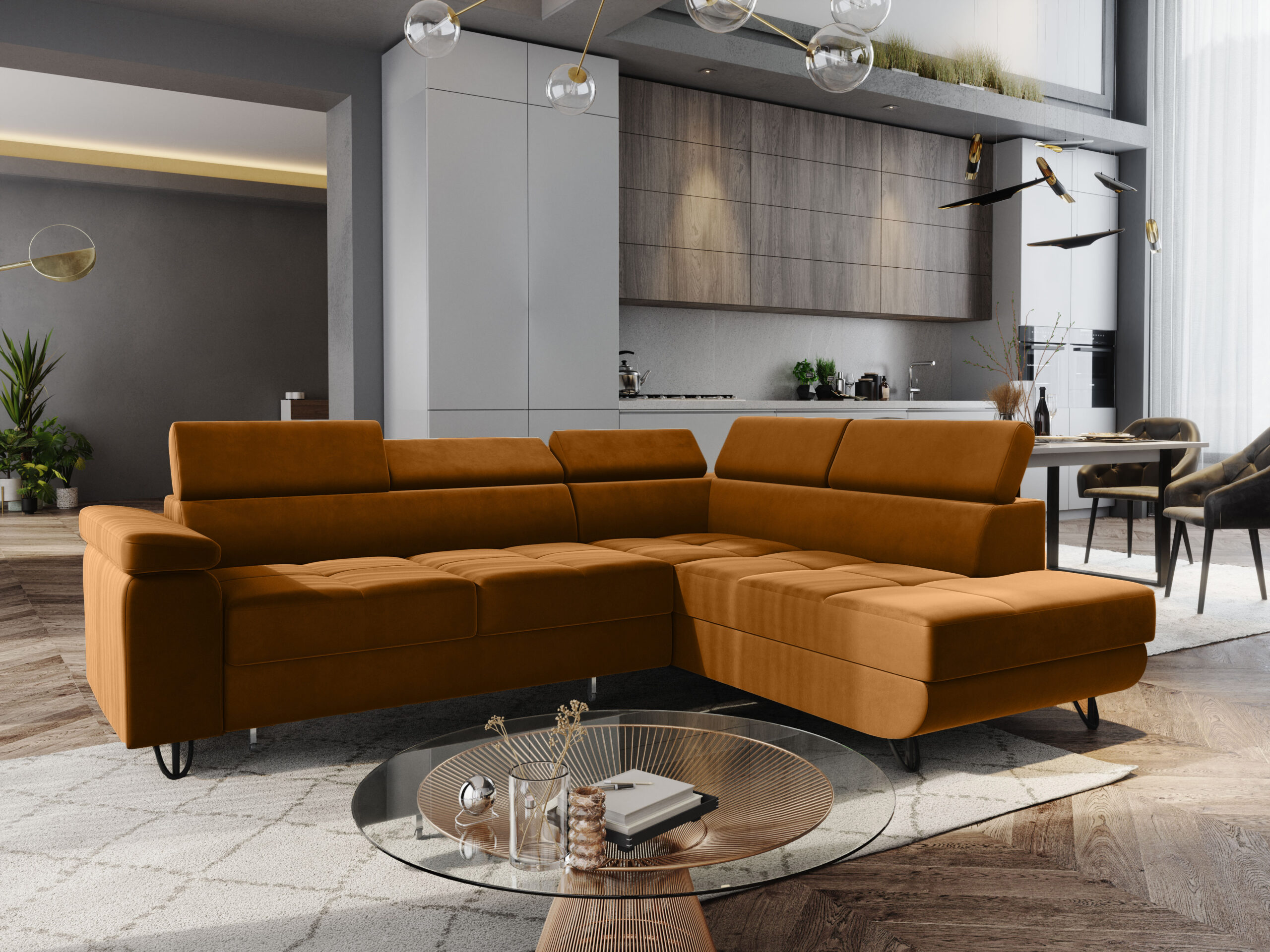 FurMeb24 ECKSOFA CAPRI mit schlaffunktion und bettkasten 250 x 203 cm – Bild 38