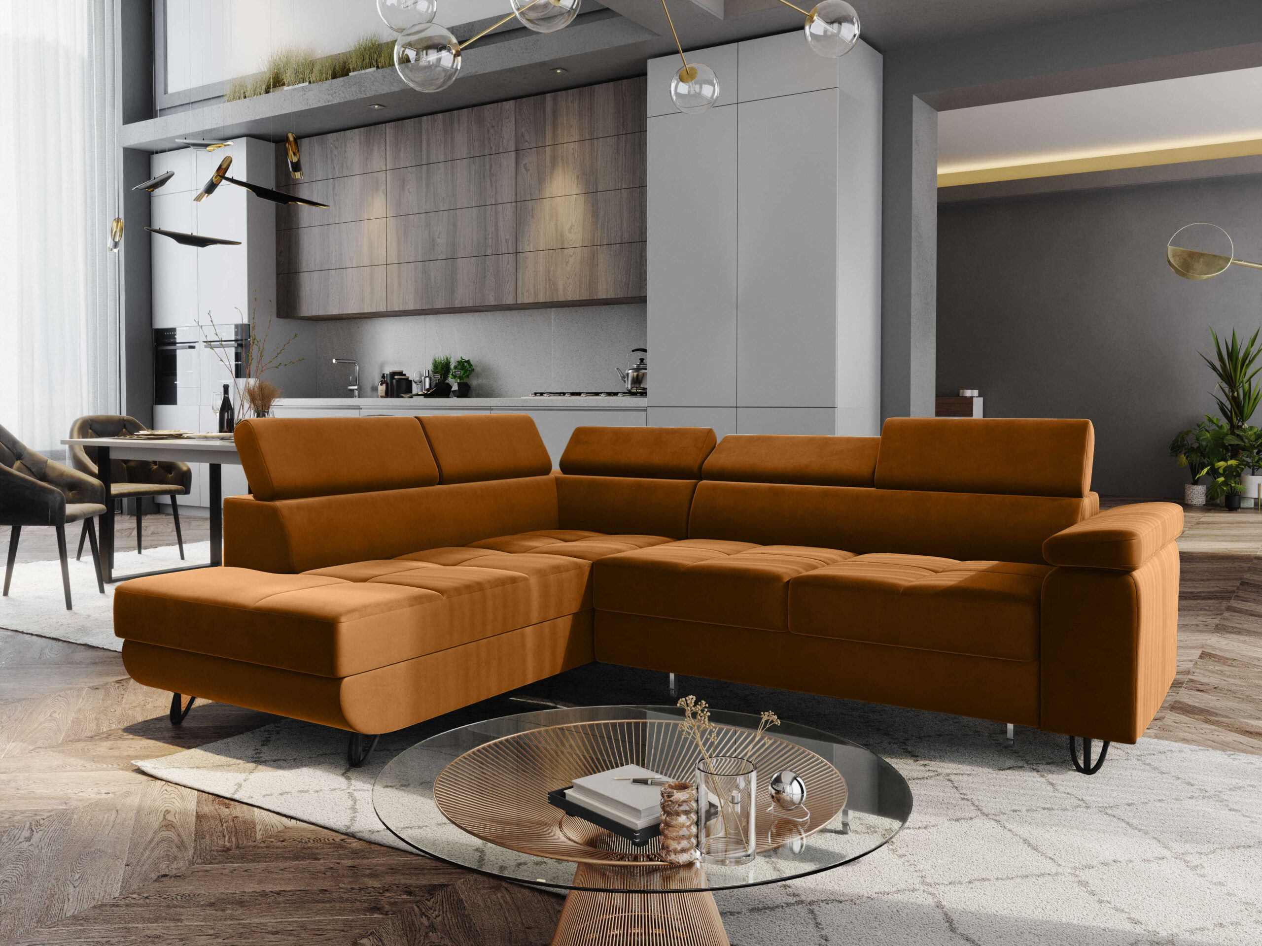 FurMeb24 ECKSOFA CAPRI mit schlaffunktion und bettkasten 250 x 203 cm – Bild 39