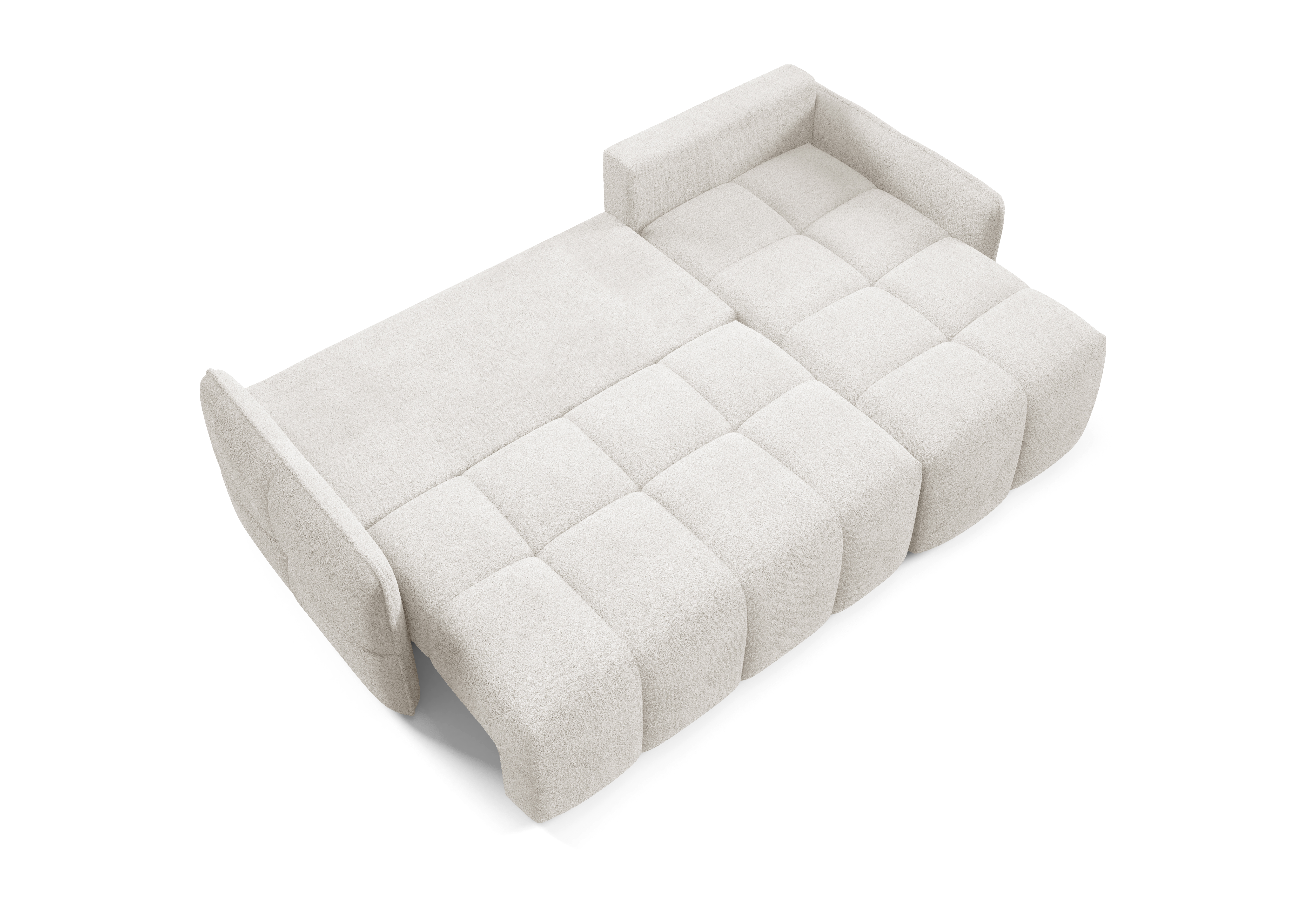 FurMeb24 ECKSOFA SELENE - 220 x 145 cm Stoff abriamo - mit schlaffunktion und bettkasten – Bild 9