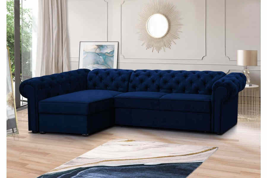 FURMEB 24 ECKSOFA mit Schlaffunktion SWAROVSKI MAXI linke/rechte Seite 280 x 180 cm – Bild 6