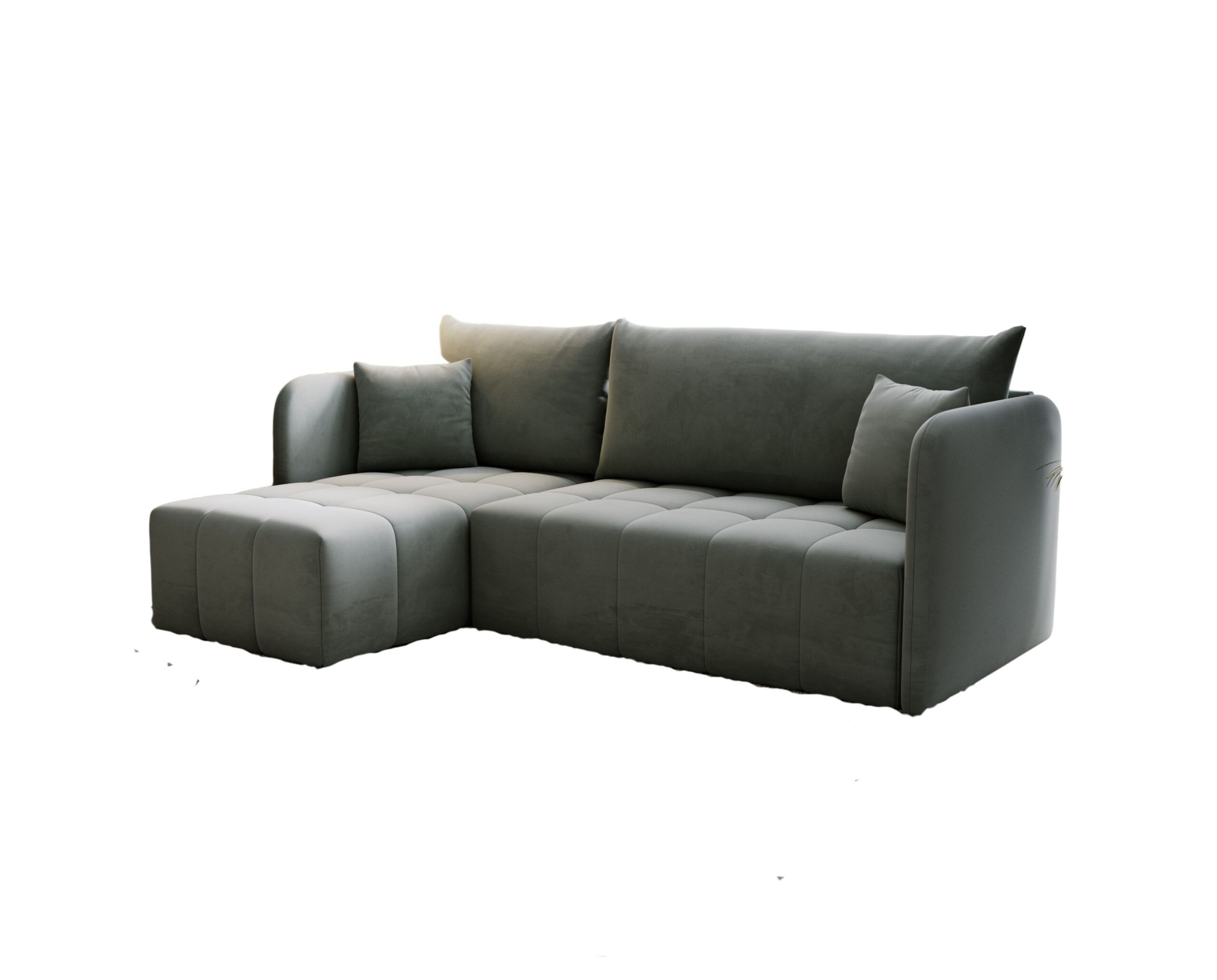 FurMeb24 ECKSOFA SALTO L - 210 x 140 cm Stoff MONOLITH - mit schlaffunktion und bettkasten – Bild 12