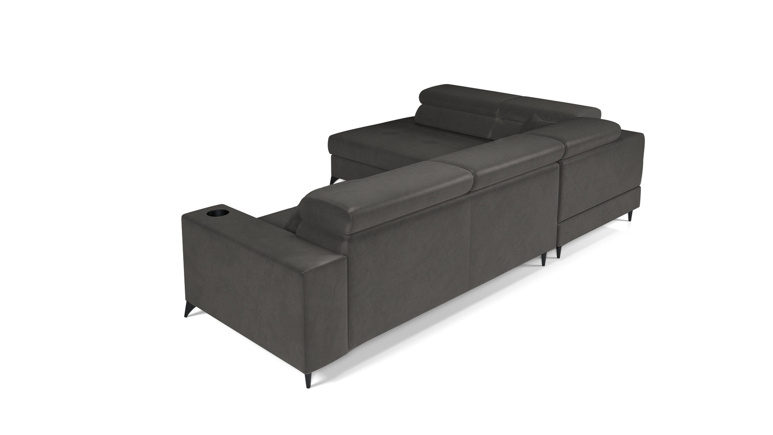 FurMeb24 ECKSOFA LANGER Rechte Seite mit Schlaffunktion und Bettkasten 269 x 202 cm – Bild 13