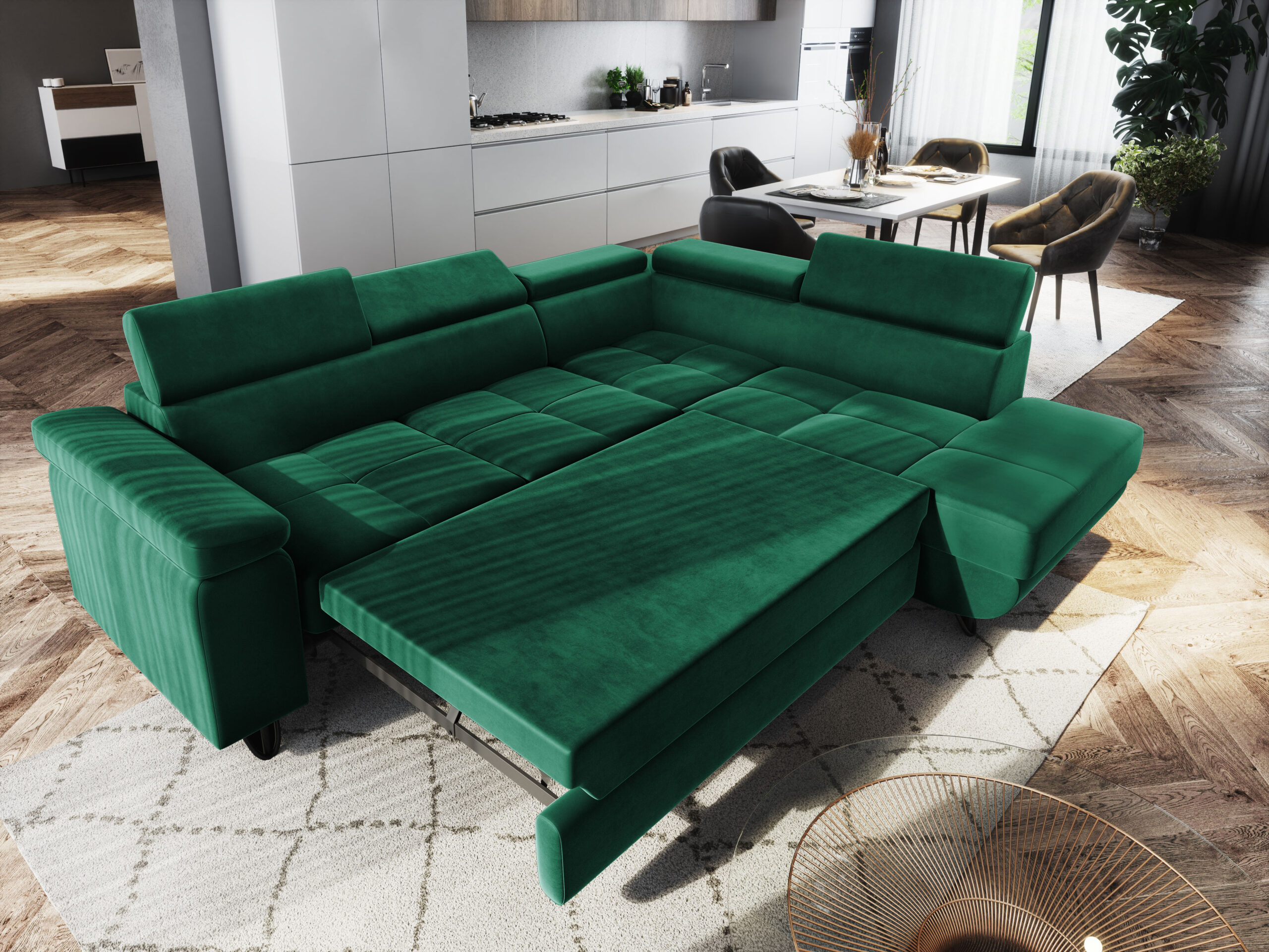 FurMeb24 ECKSOFA CAPRI mit schlaffunktion und bettkasten 250 x 203 cm – Bild 4