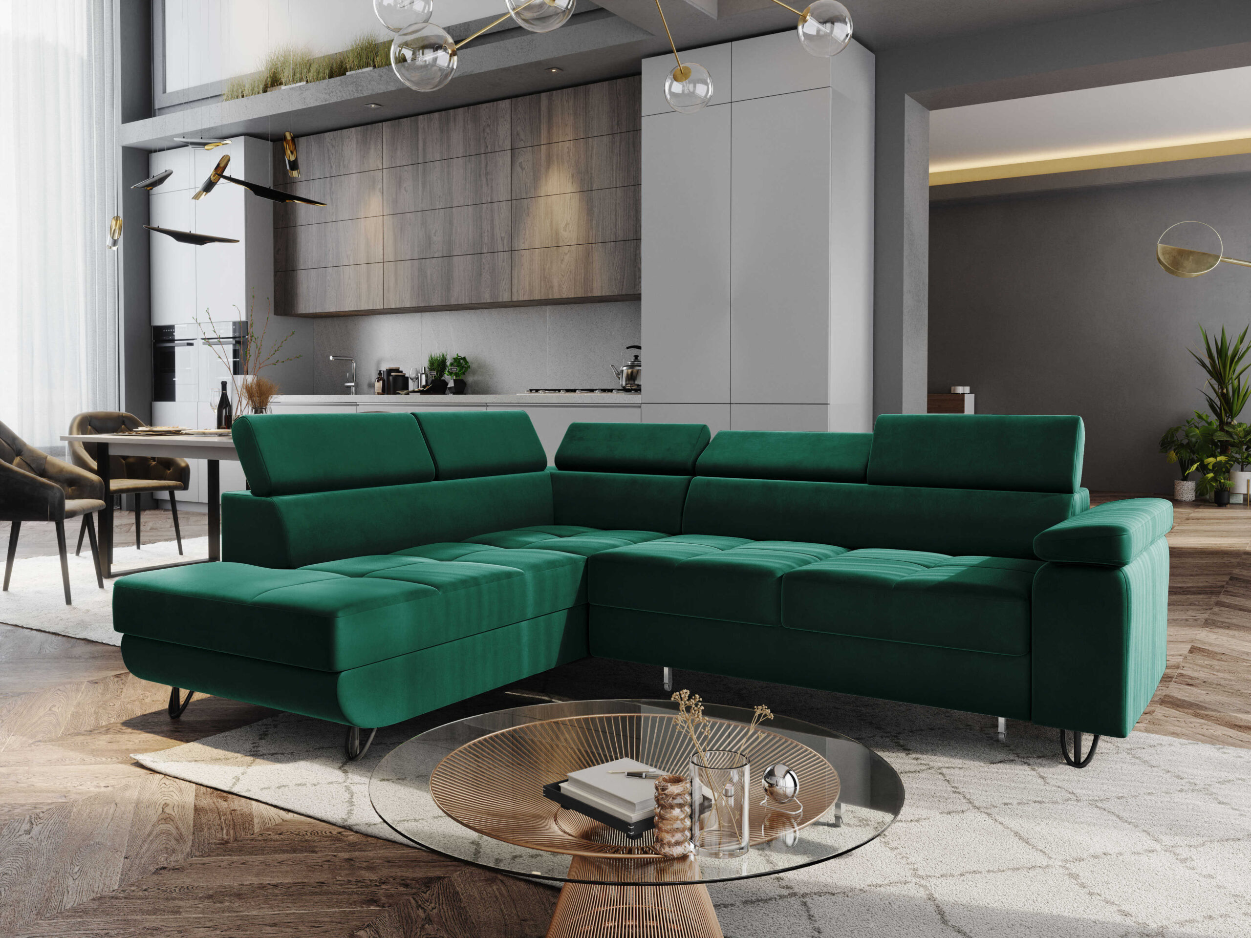 FurMeb24 ECKSOFA CAPRI mit schlaffunktion und bettkasten 250 x 203 cm – Bild 3