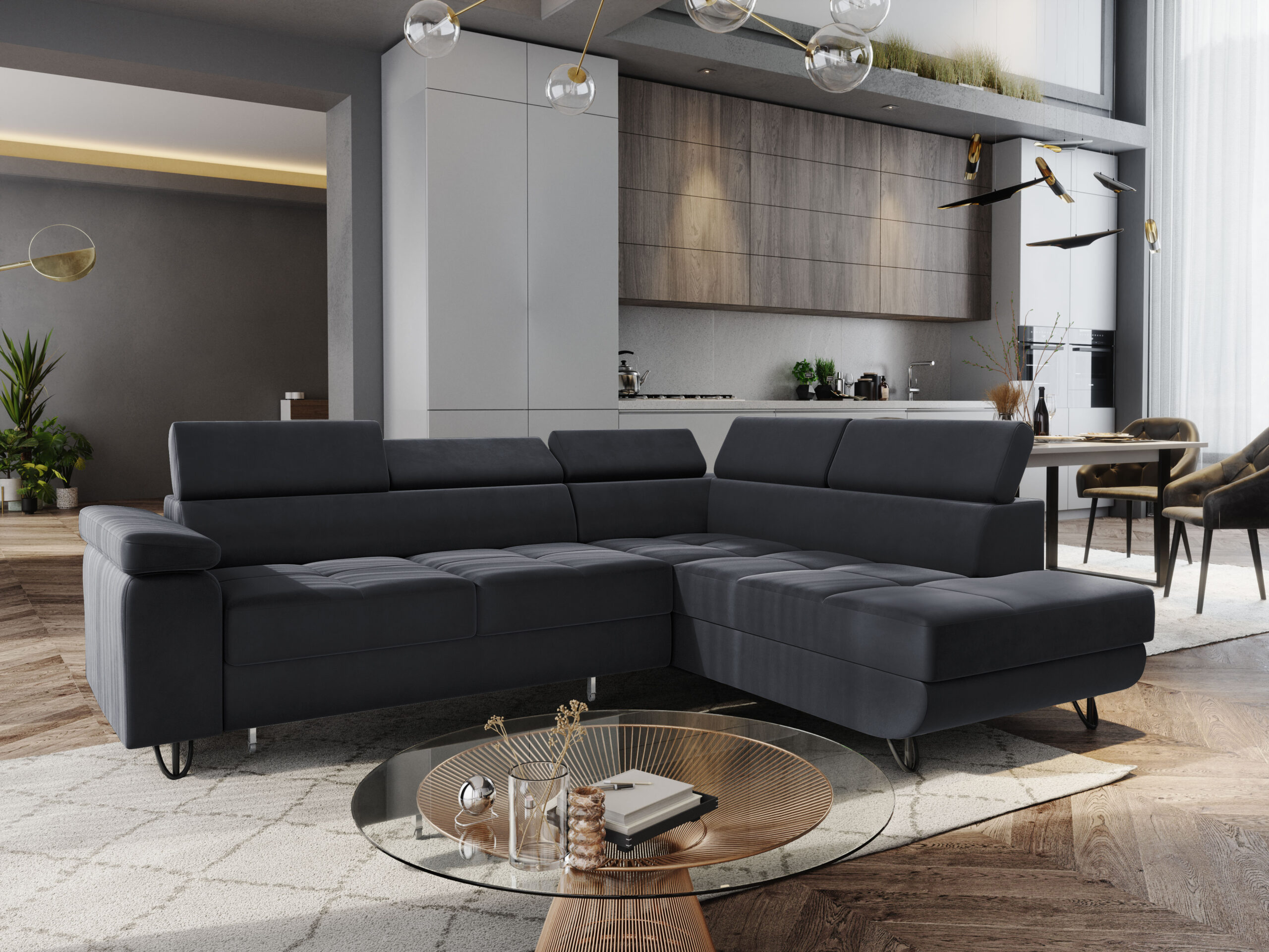 FurMeb24 ECKSOFA CAPRI mit schlaffunktion und bettkasten 250 x 203 cm – Bild 18