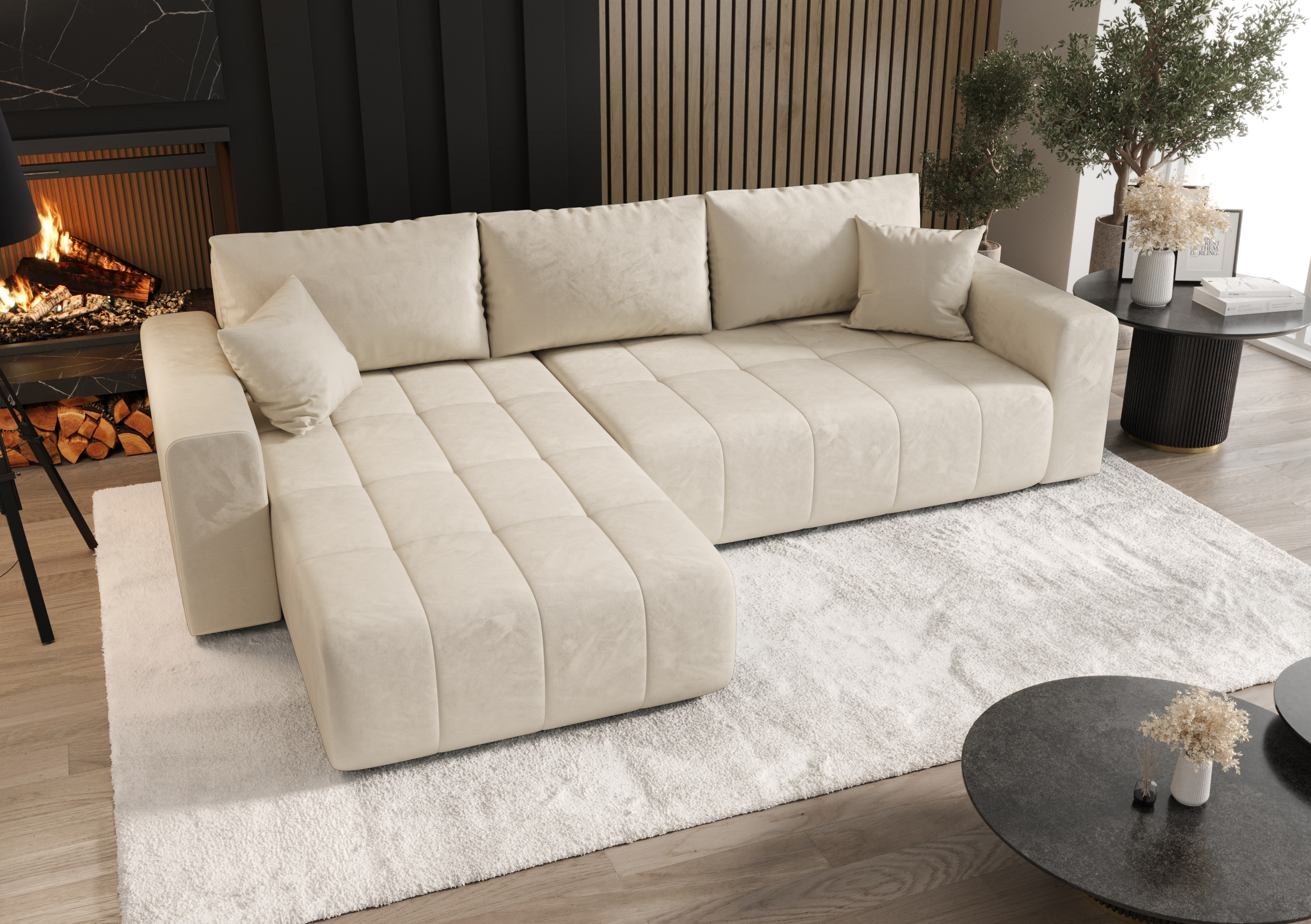 FurMeb24 ECKSOFA Gabo-L form 280 x 85 cm - mit schlaffunktion – Bild 10