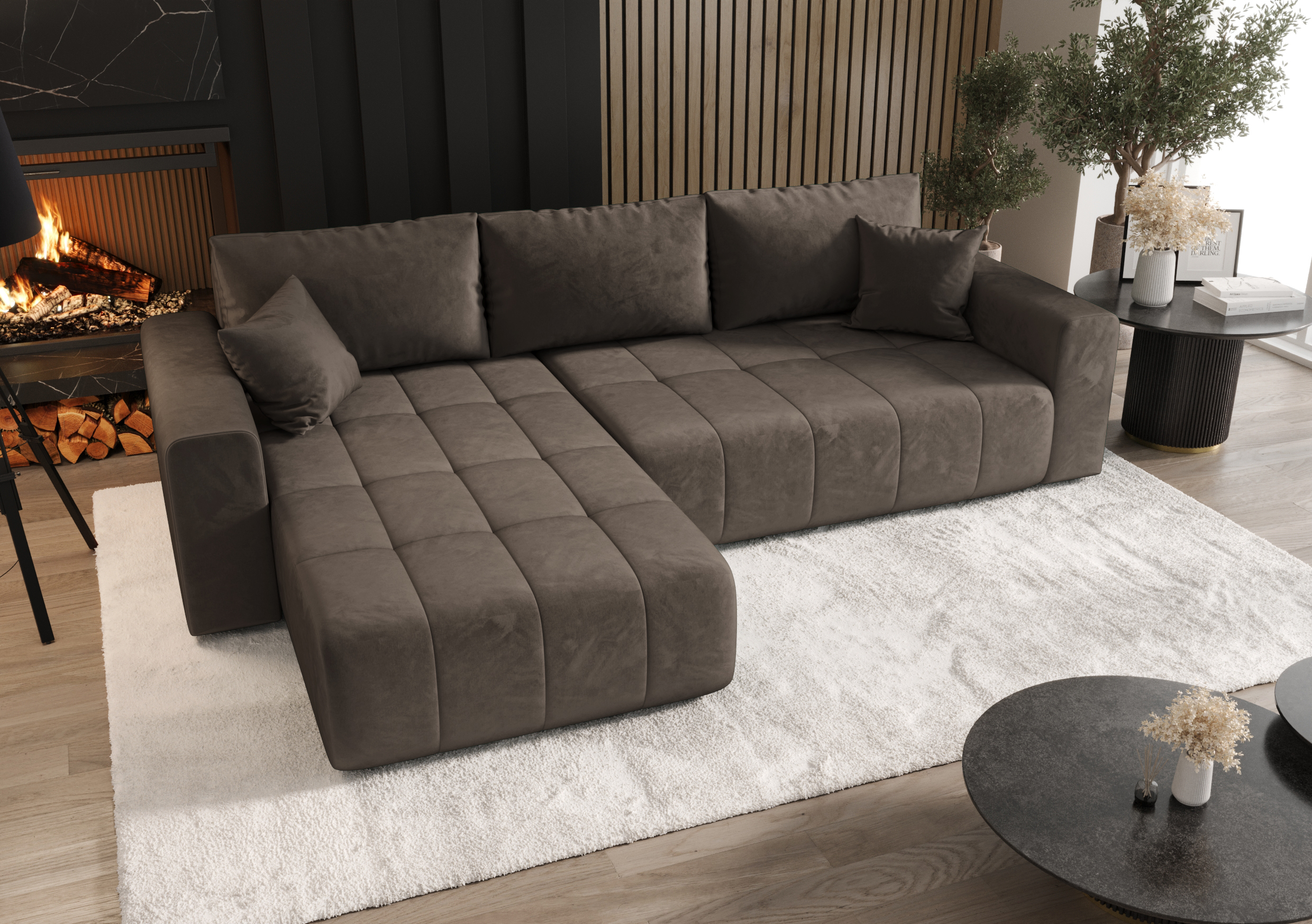 FurMeb24 ECKSOFA Gabo-L form 280 x 85 cm - mit schlaffunktion – Bild 11