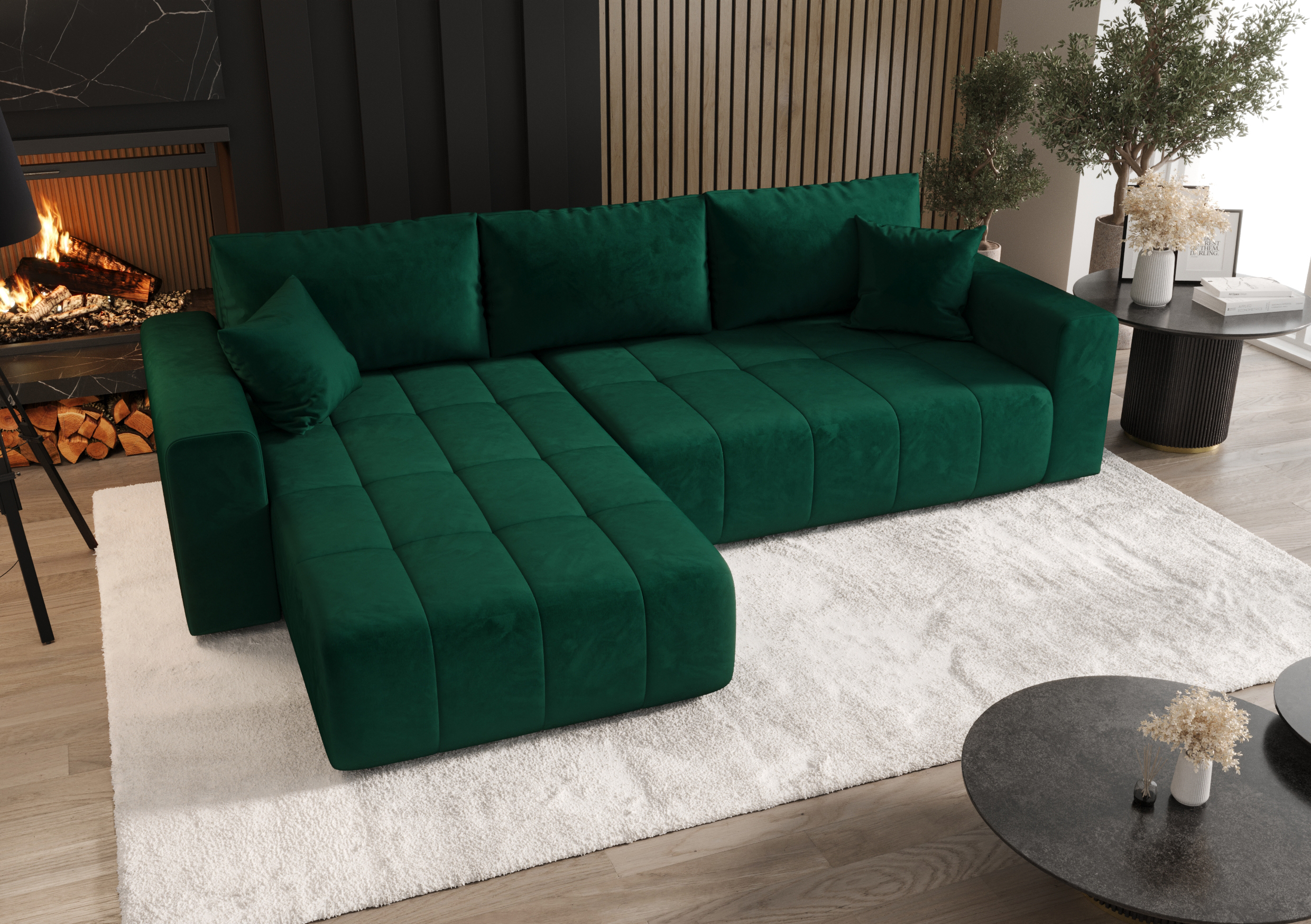 FurMeb24 ECKSOFA Gabo-L form 280 x 85 cm - mit schlaffunktion – Bild 12