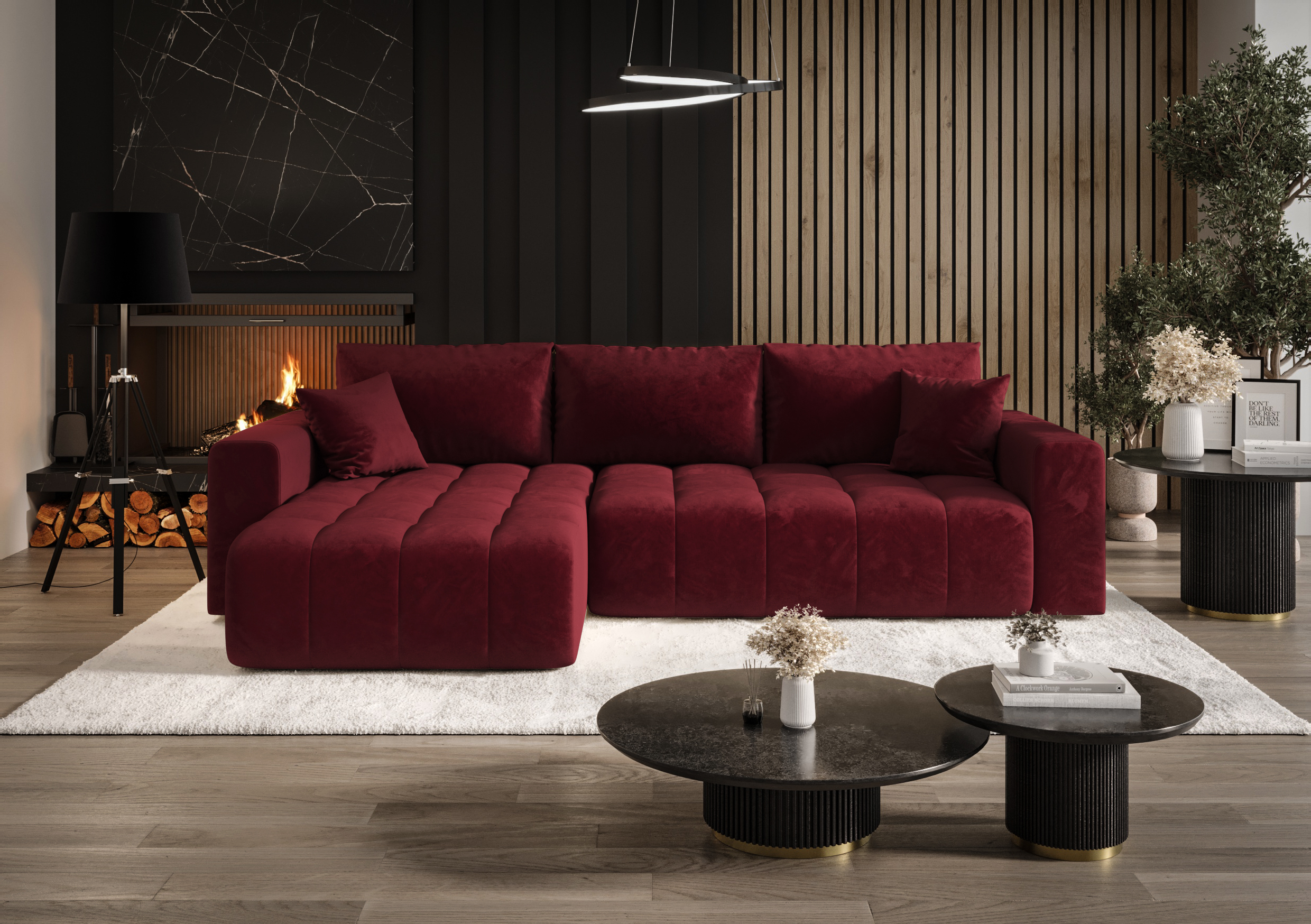 FurMeb24 ECKSOFA Gabo-L form 280 x 85 cm - mit schlaffunktion – Bild 5