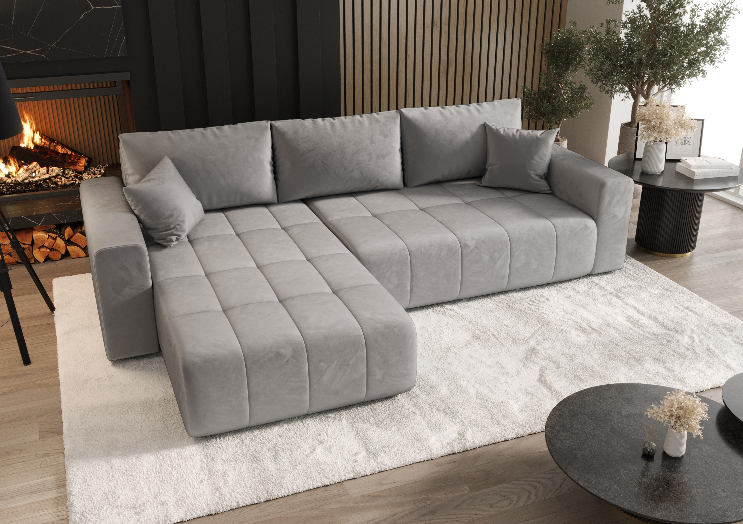 FurMeb24 ECKSOFA Gabo-L form 280 x 85 cm - mit schlaffunktion – Bild 16