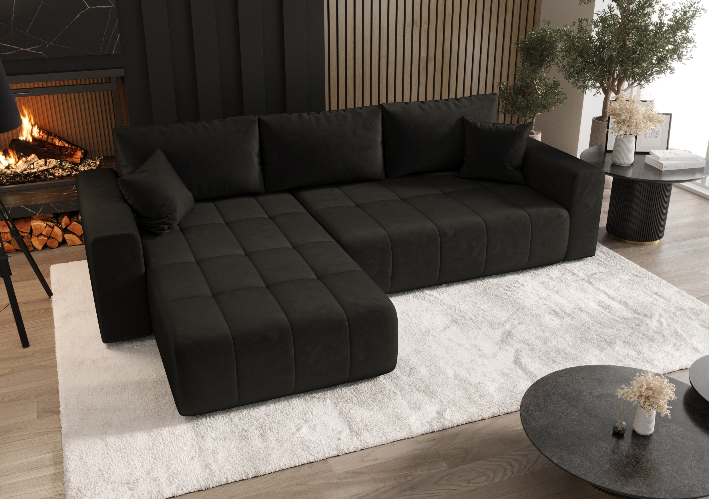 FurMeb24 ECKSOFA Gabo-L form 280 x 85 cm - mit schlaffunktion – Bild 17