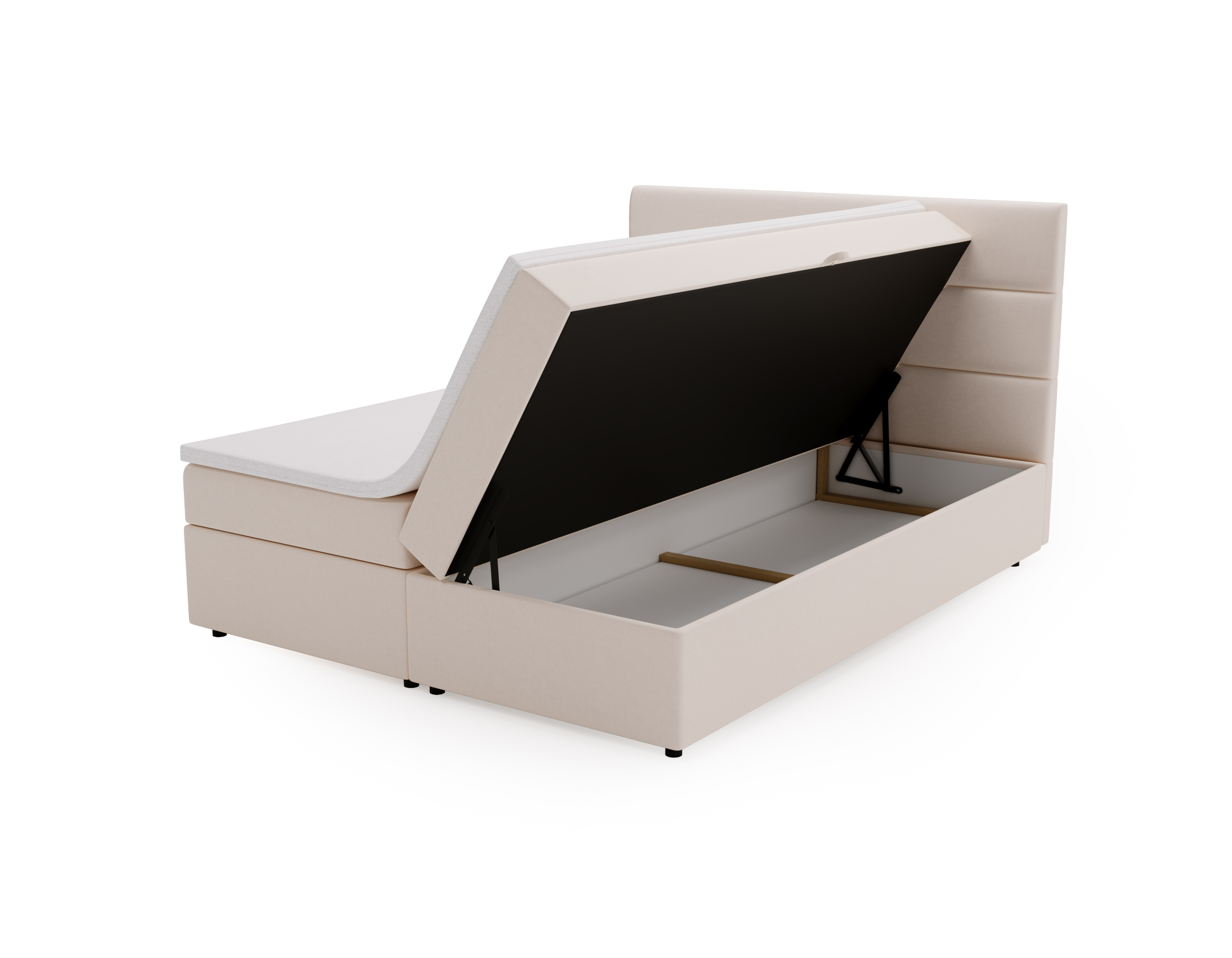 FurMeb24 Boxspringbett mit Matratze, Bettkasten und Topper VEDA – Bild 13