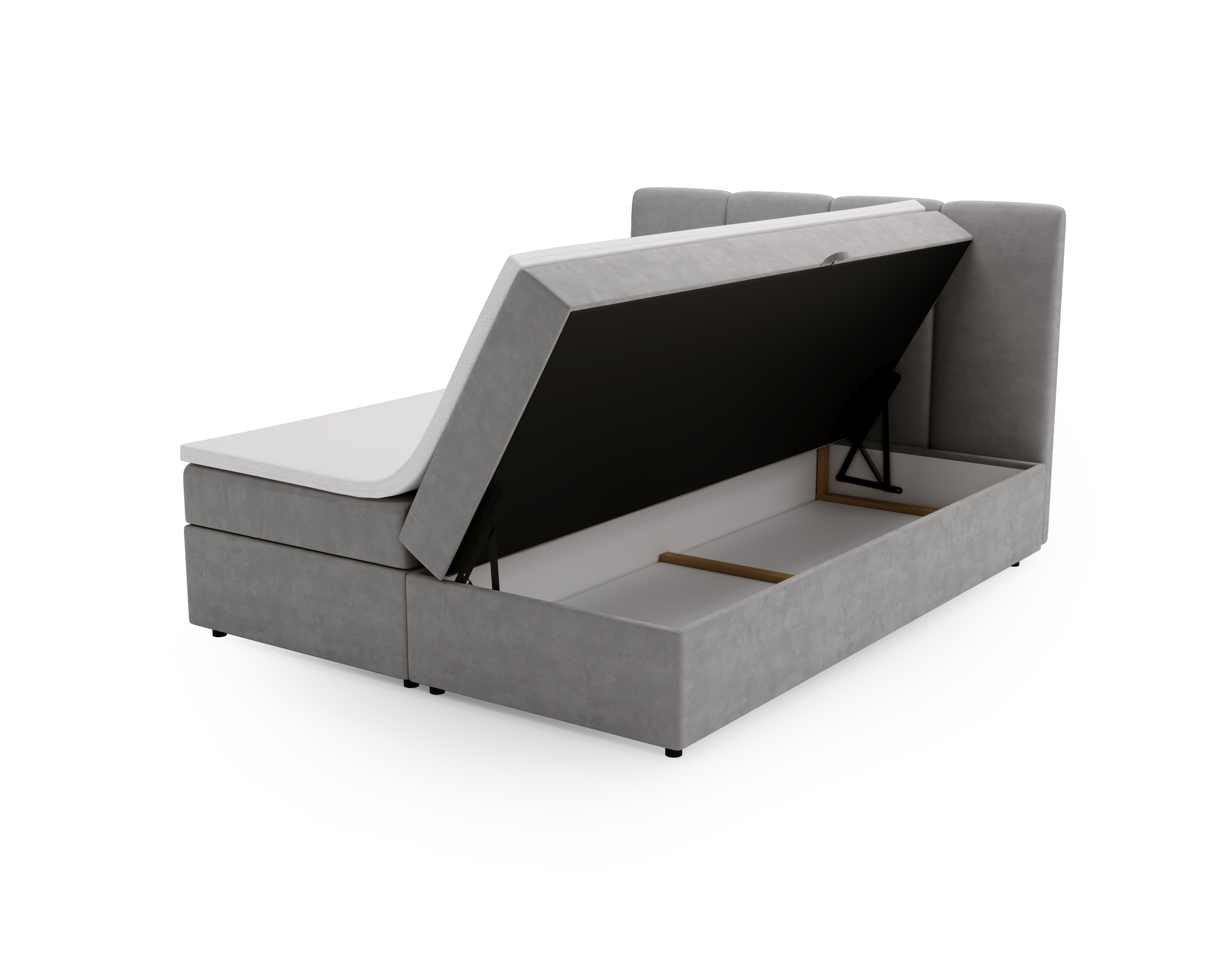 FurMeb24 Boxspringbett mit Matratze, Bettkasten und Topper OLIA – Bild 13