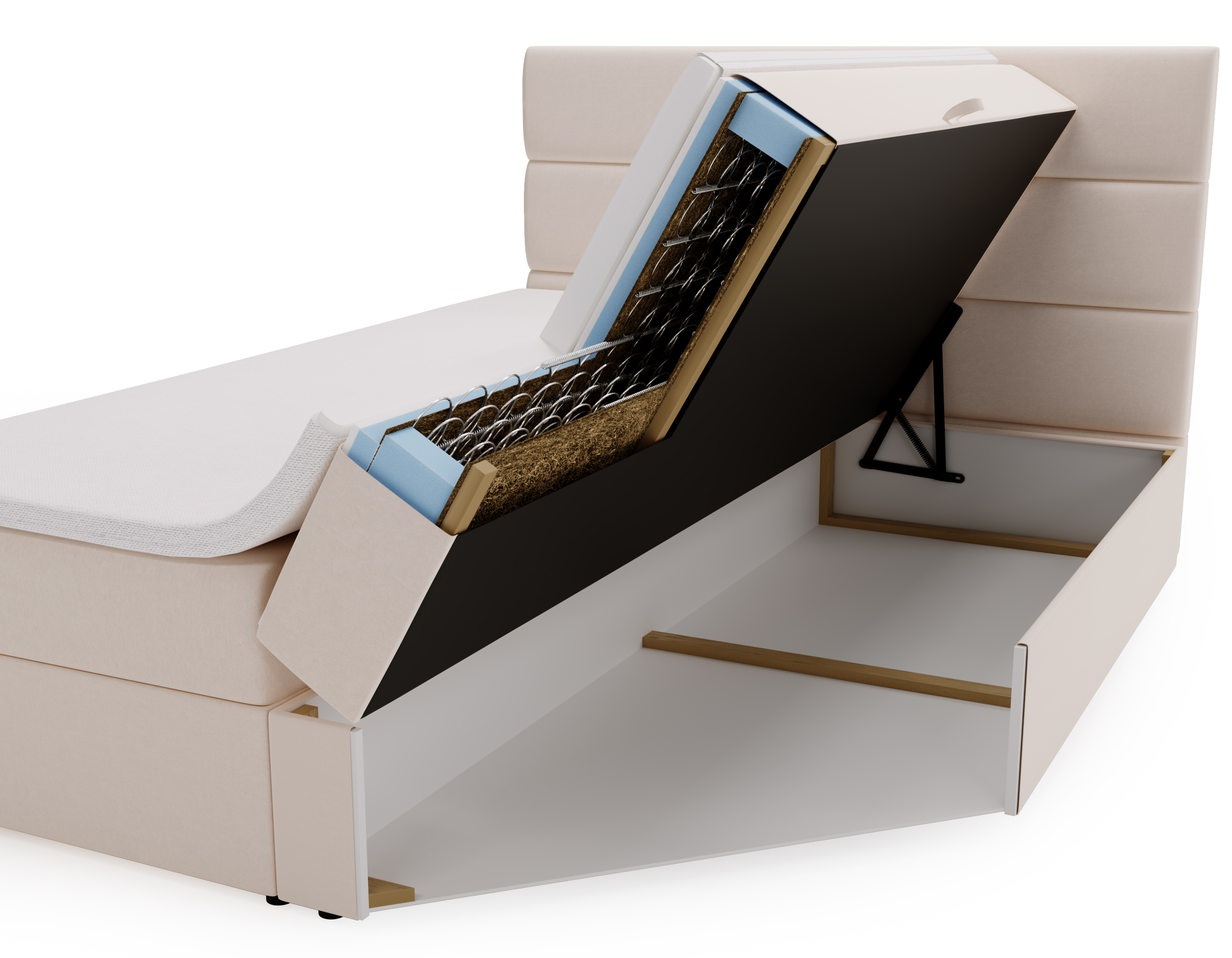 FurMeb24 Boxspringbett mit Matratze, Bettkasten und Topper OLIA – Bild 14